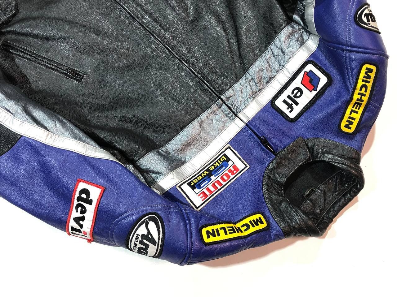 Other Route 69 Bike Shell Michelin Moto Leather Jacket Vintage Size US M / EU 48-50 / 2 - 3 Thumbnail