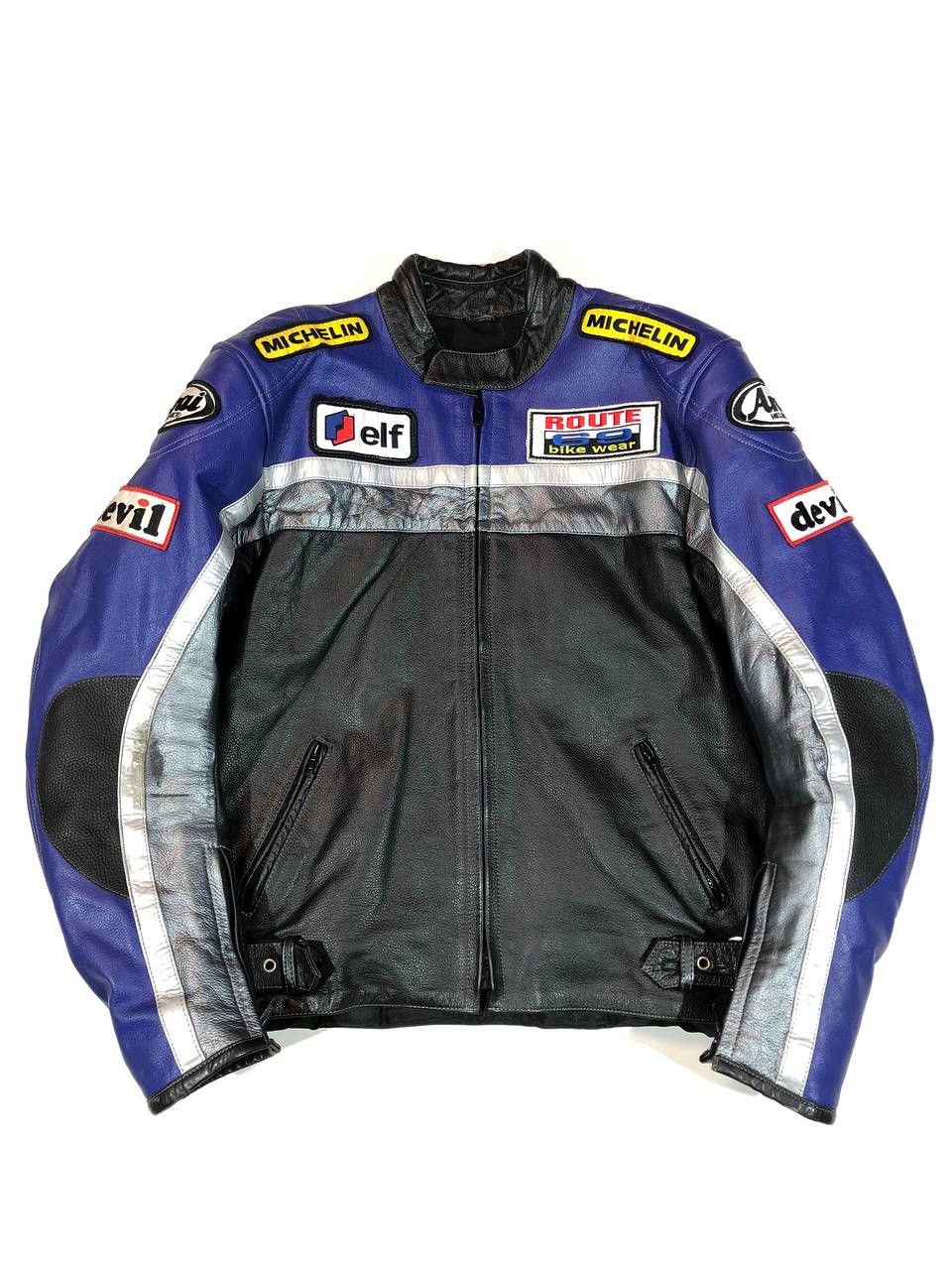 Other Route 69 Bike Shell Michelin Moto Leather Jacket Vintage Size US M / EU 48-50 / 2 - 1 Thumbnail