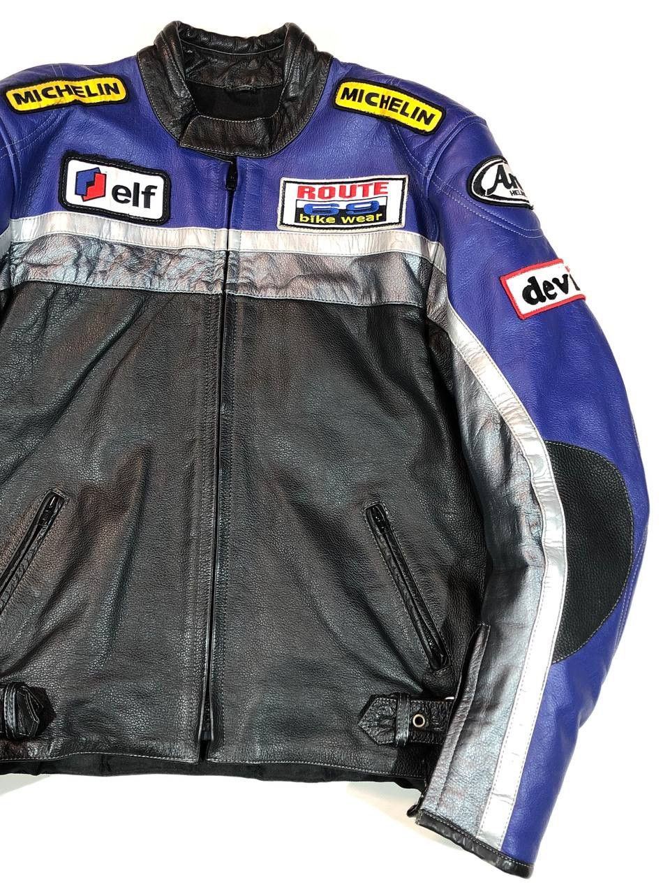 Other Route 69 Bike Shell Michelin Moto Leather Jacket Vintage Size US M / EU 48-50 / 2 - 4 Thumbnail