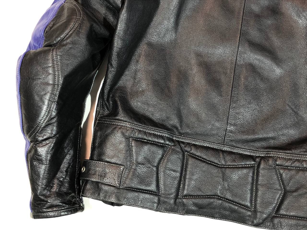 Other Route 69 Bike Shell Michelin Moto Leather Jacket Vintage Size US M / EU 48-50 / 2 - 11 Thumbnail