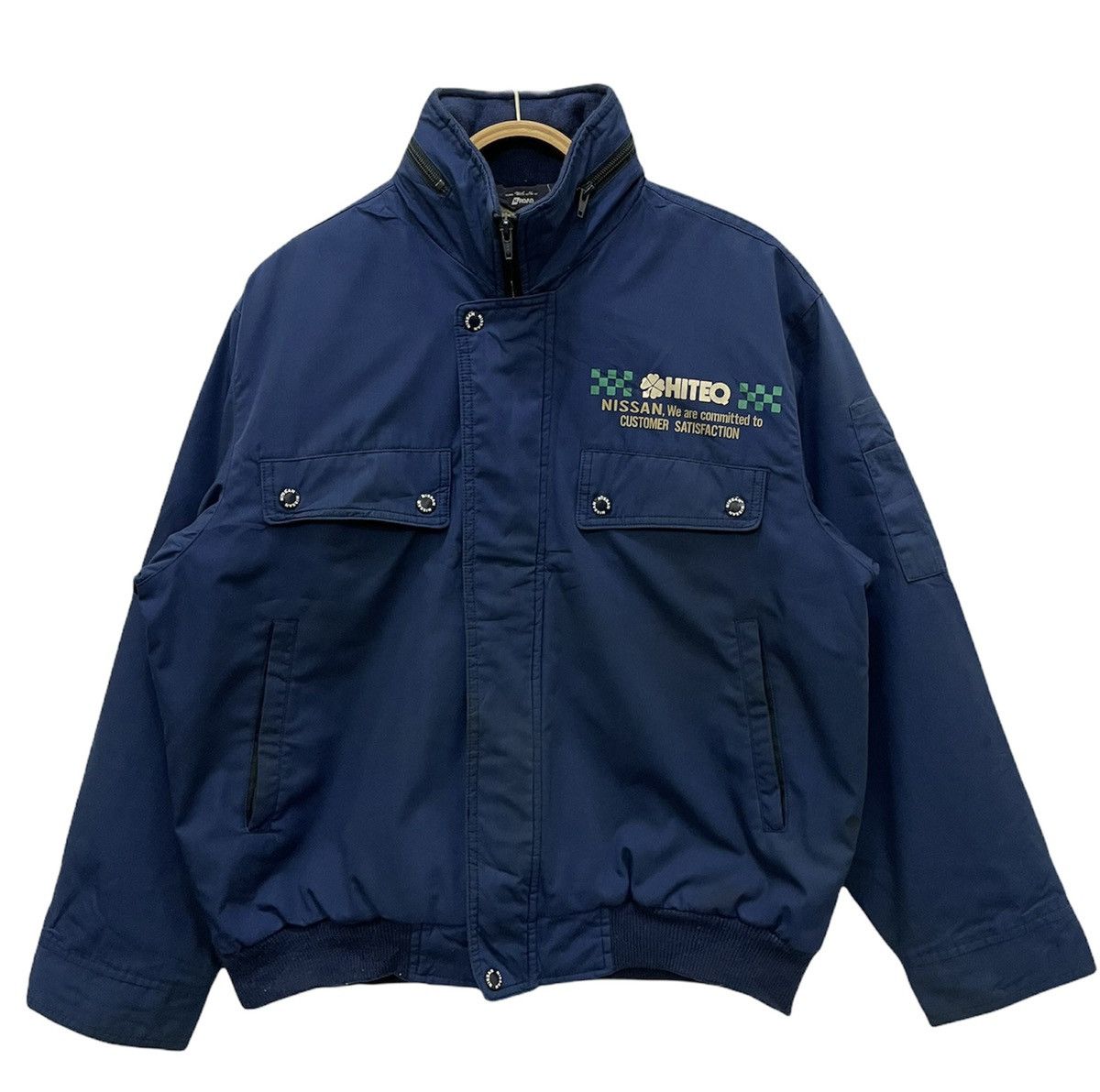 Sports Specialties Vintage Nissan Bomber Jacket Hidden Hoodie Size US M / EU 48-50 / 2 - 2 Thumbnail