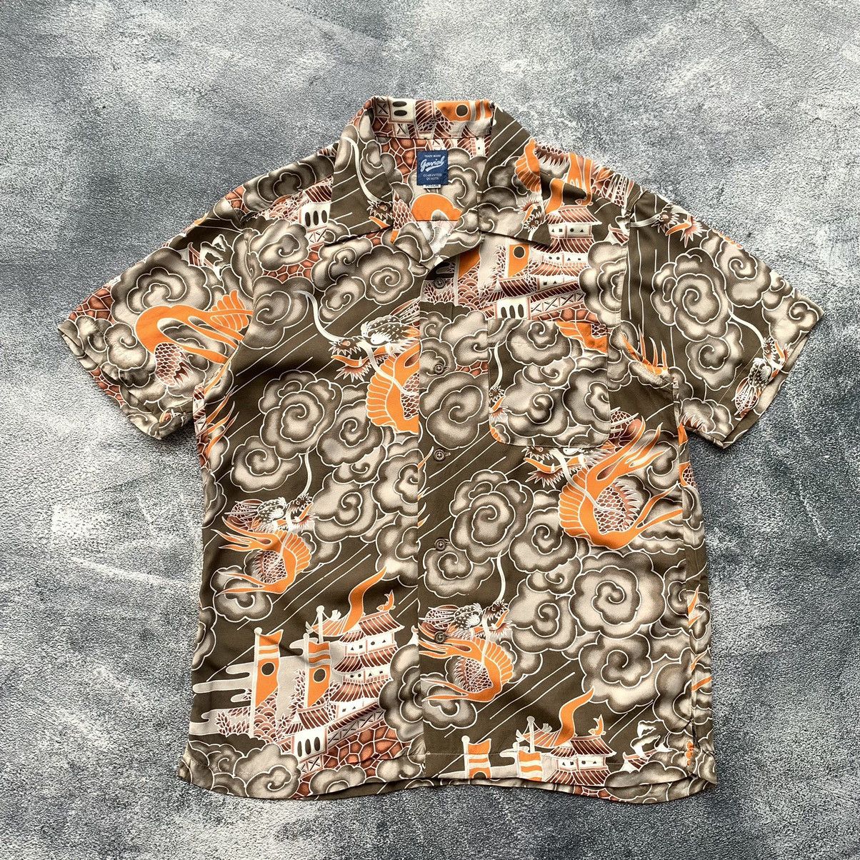 Japanese Brand RARE 🔥Gavial Rayon Japanese traditional flying Dragon Size US M / EU 48-50 / 2 - 1 Thumbnail