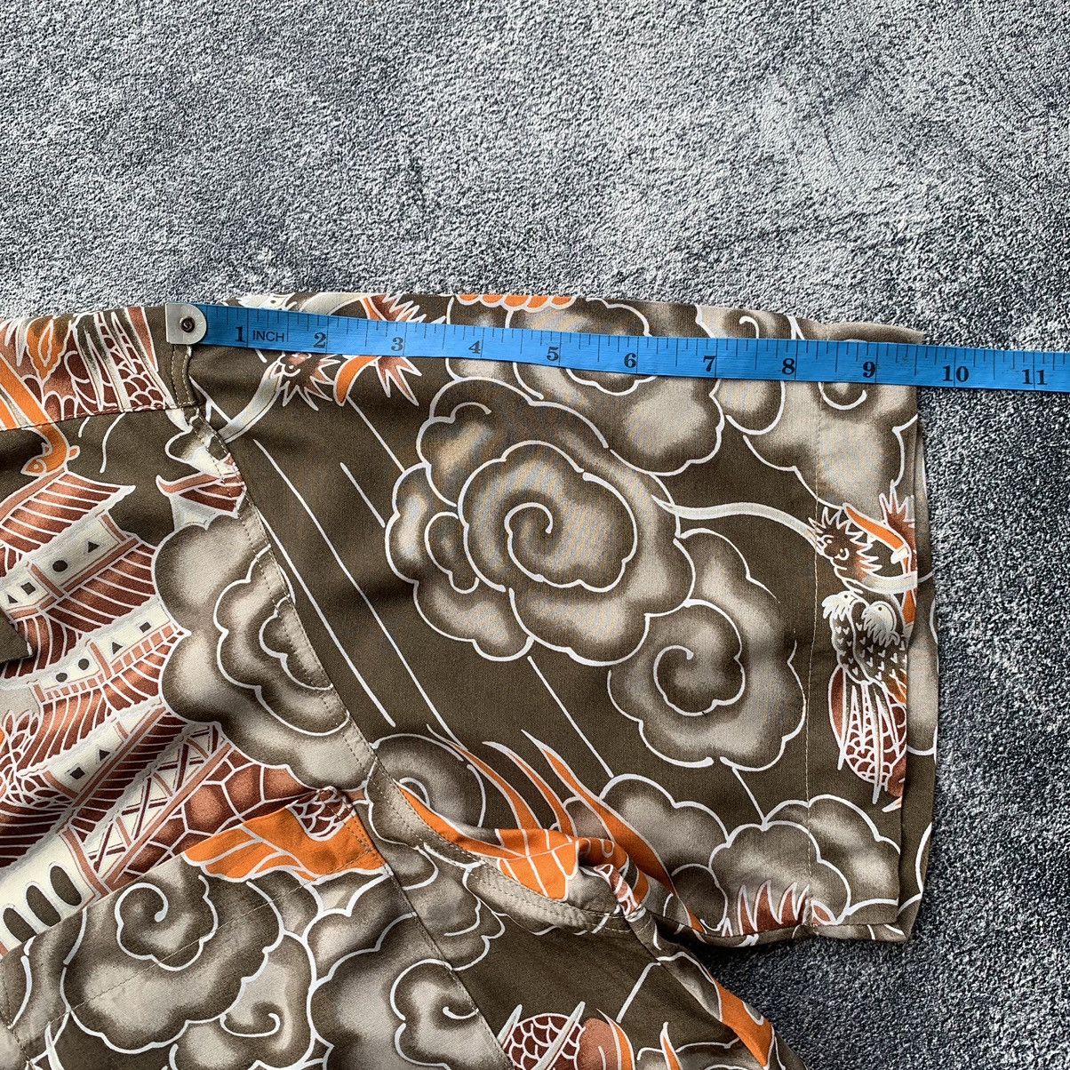 Japanese Brand RARE 🔥Gavial Rayon Japanese traditional flying Dragon Size US M / EU 48-50 / 2 - 12 Thumbnail