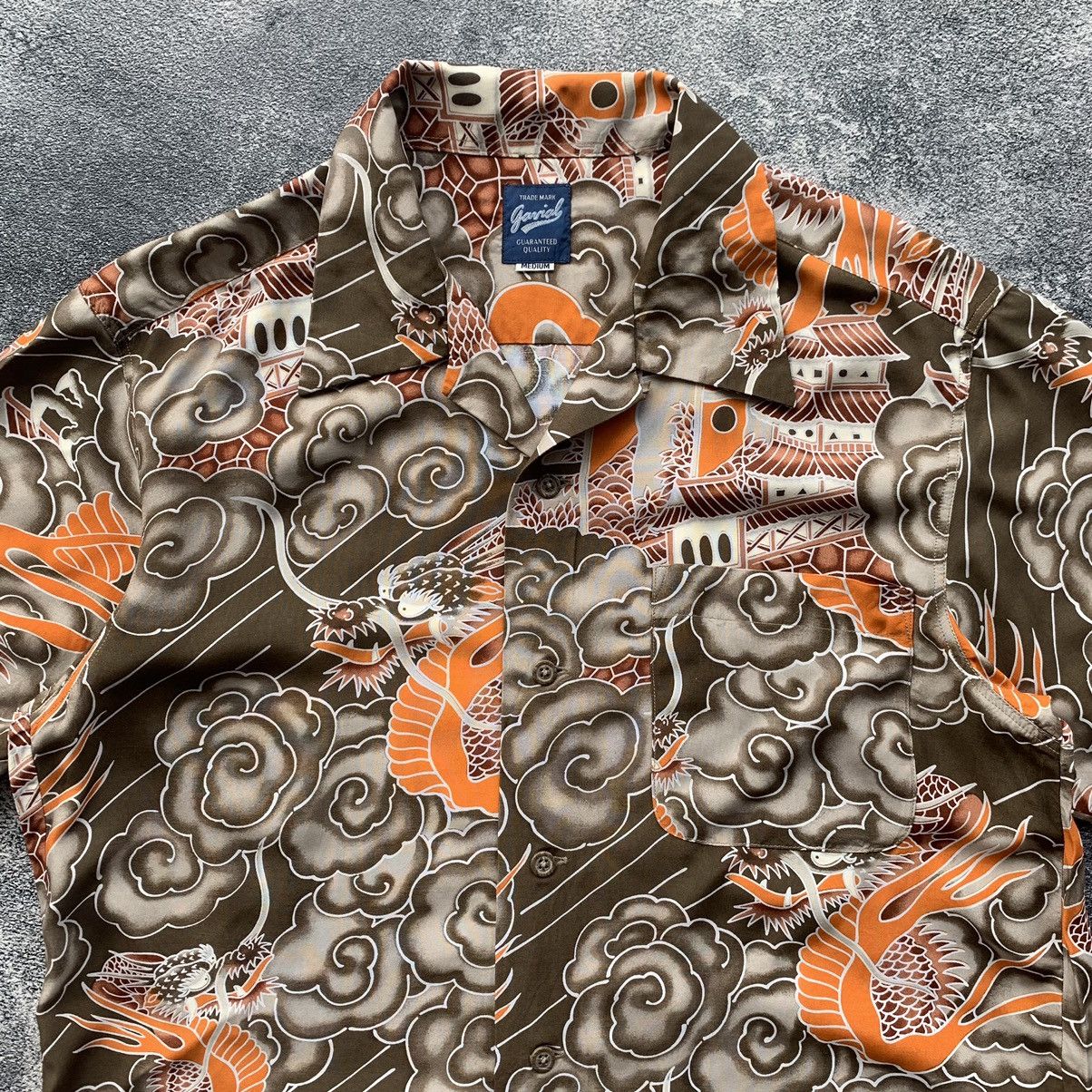 Japanese Brand RARE 🔥Gavial Rayon Japanese traditional flying Dragon Size US M / EU 48-50 / 2 - 3 Thumbnail
