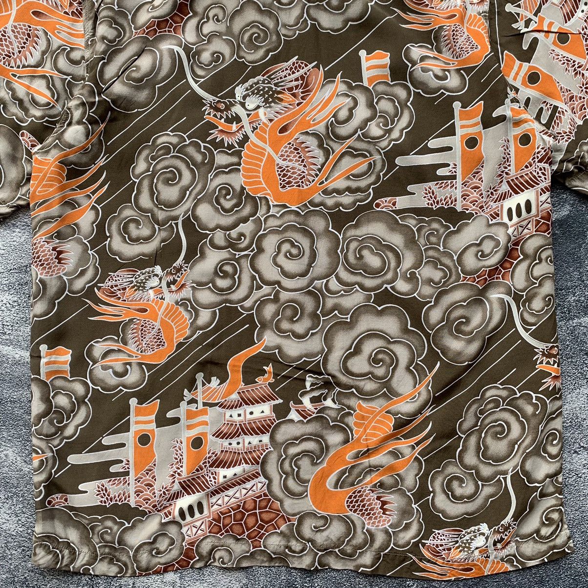Japanese Brand RARE 🔥Gavial Rayon Japanese traditional flying Dragon Size US M / EU 48-50 / 2 - 4 Thumbnail