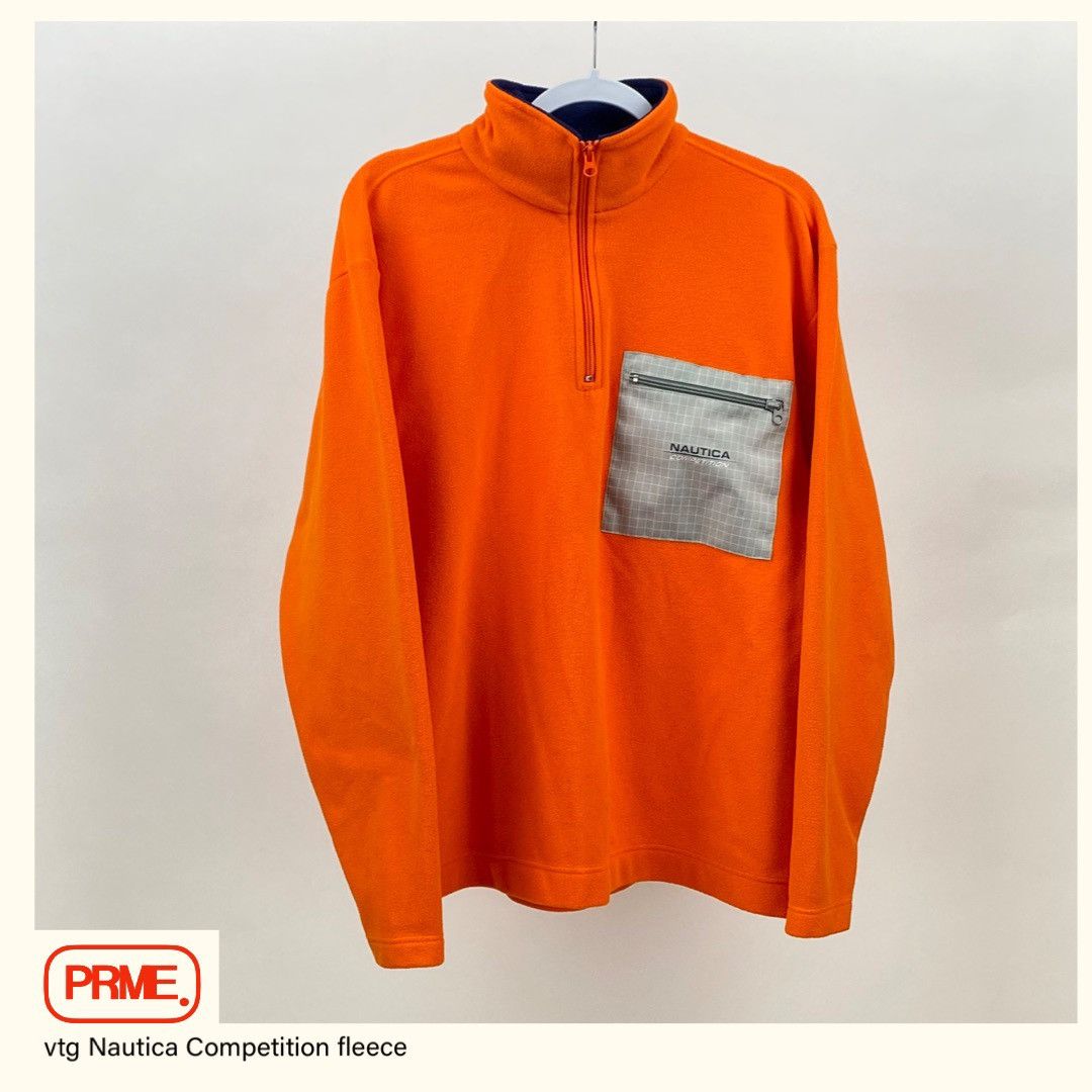 Nautica × Vintage vtg 90s NAUTICA COMPETITION Spellout pocket 1/4 Zip fleece Size US M / EU 48-50 / 2 - 4 Thumbnail