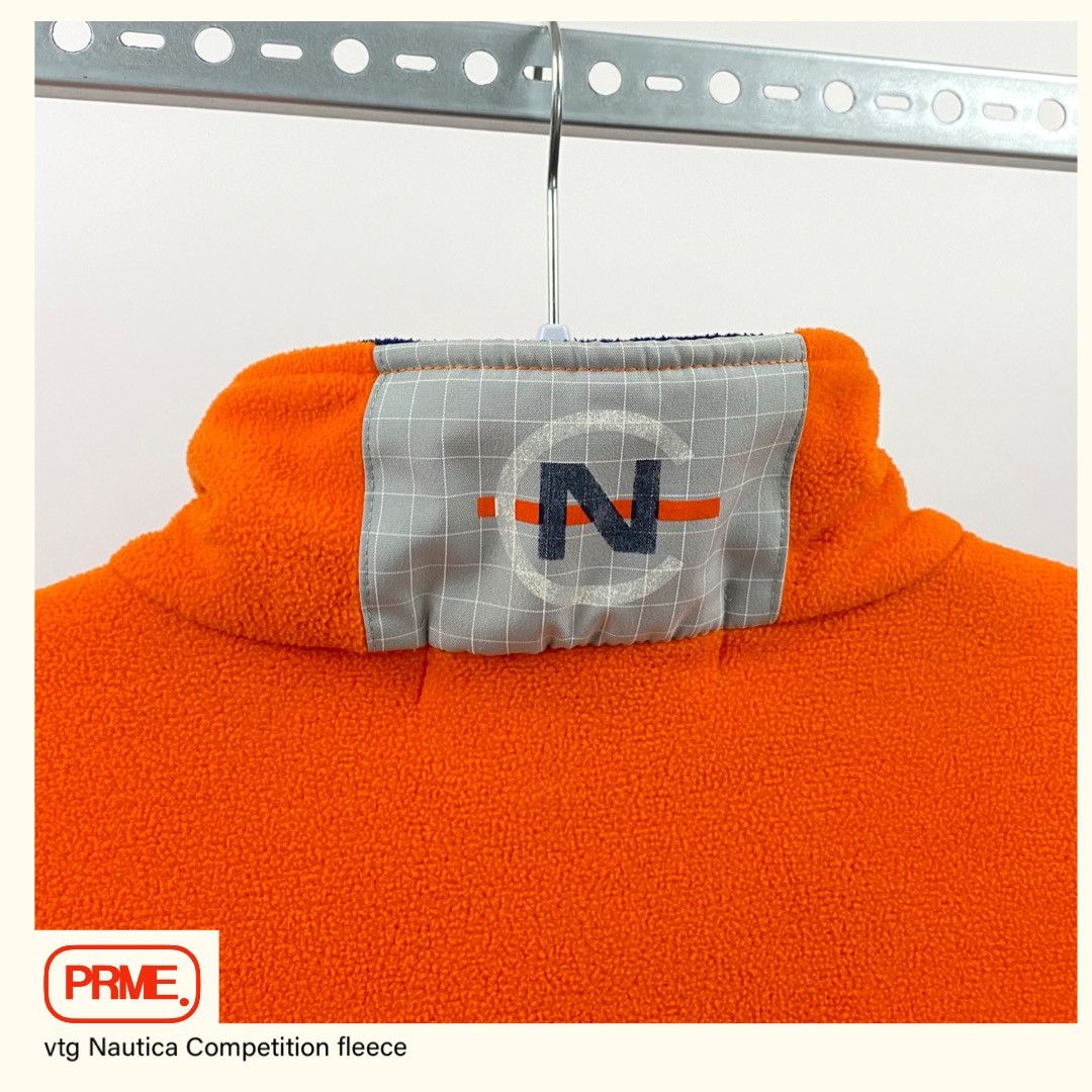 Nautica × Vintage vtg 90s NAUTICA COMPETITION Spellout pocket 1/4 Zip fleece Size US M / EU 48-50 / 2 - 10 Thumbnail