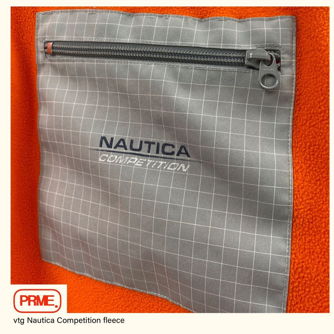 Nautica × Vintage vtg 90s NAUTICA COMPETITION Spellout pocket 1/4 Zip fleece Size US M / EU 48-50 / 2 - 6 Thumbnail
