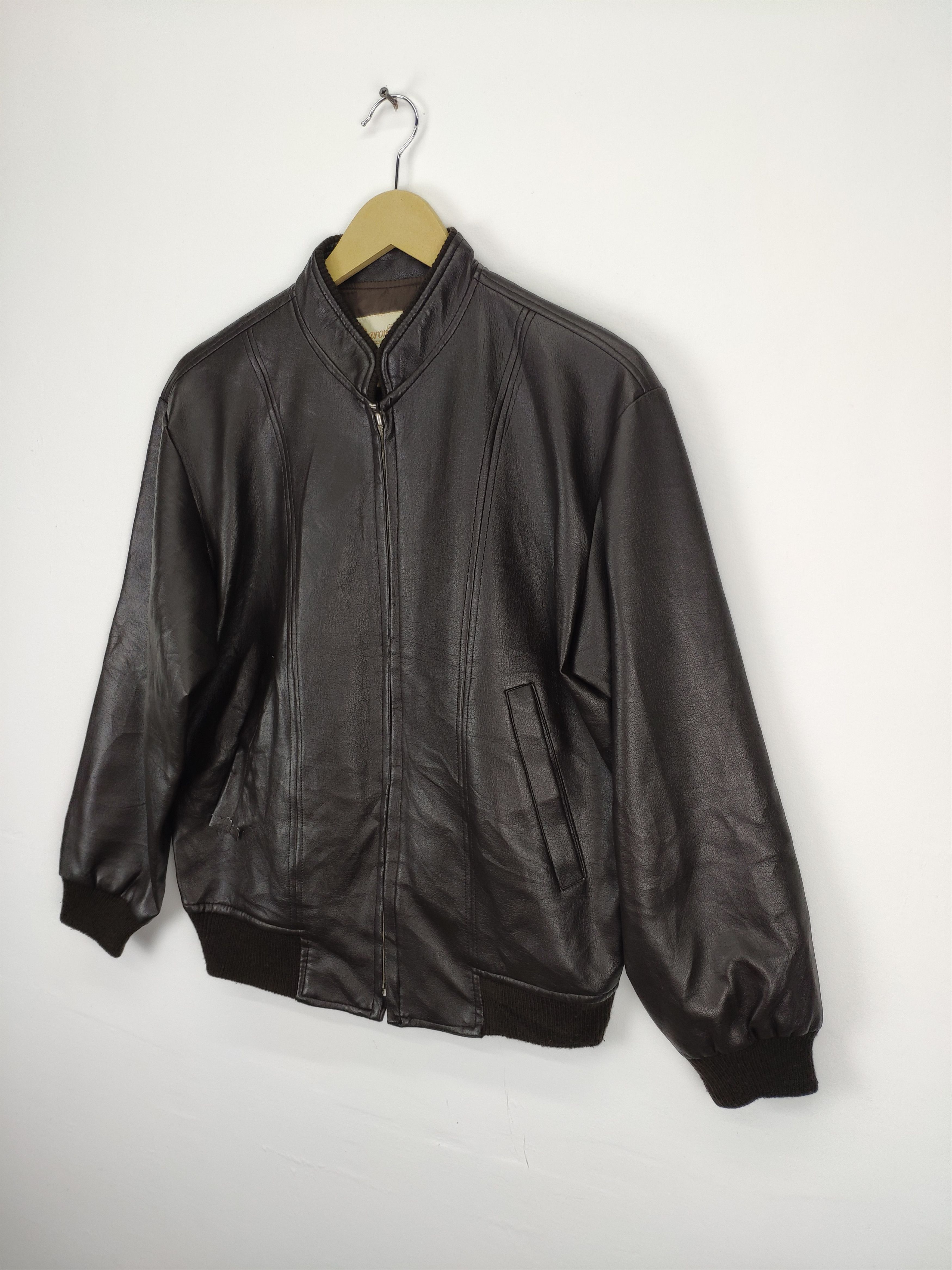 Japanese Brand × Vintage Vintage Pu Leather Jacket Issey Miyake Style Size US M / EU 48-50 / 2 - 2 Thumbnail