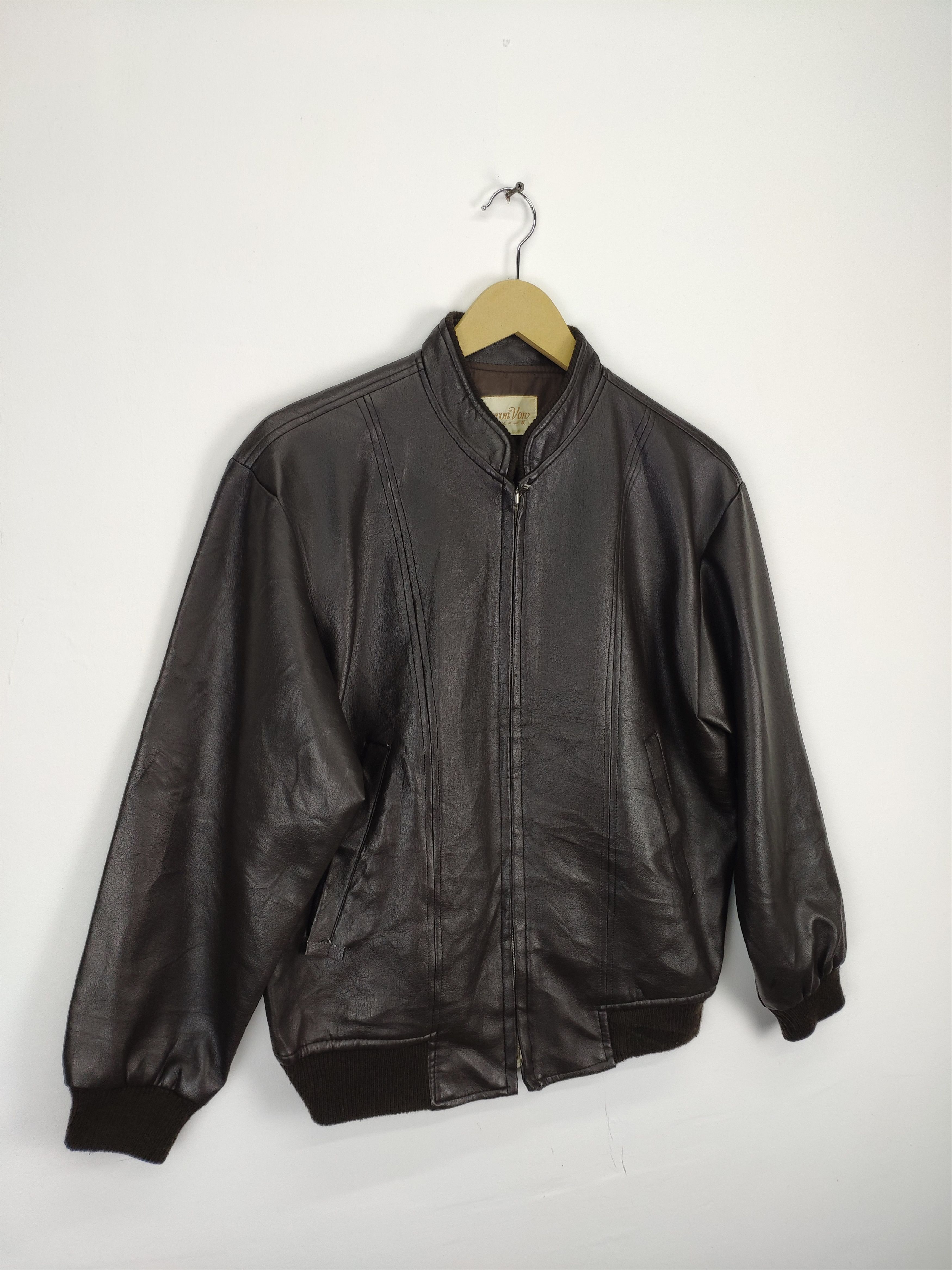 Japanese Brand × Vintage Vintage Pu Leather Jacket Issey Miyake Style Size US M / EU 48-50 / 2 - 3 Thumbnail