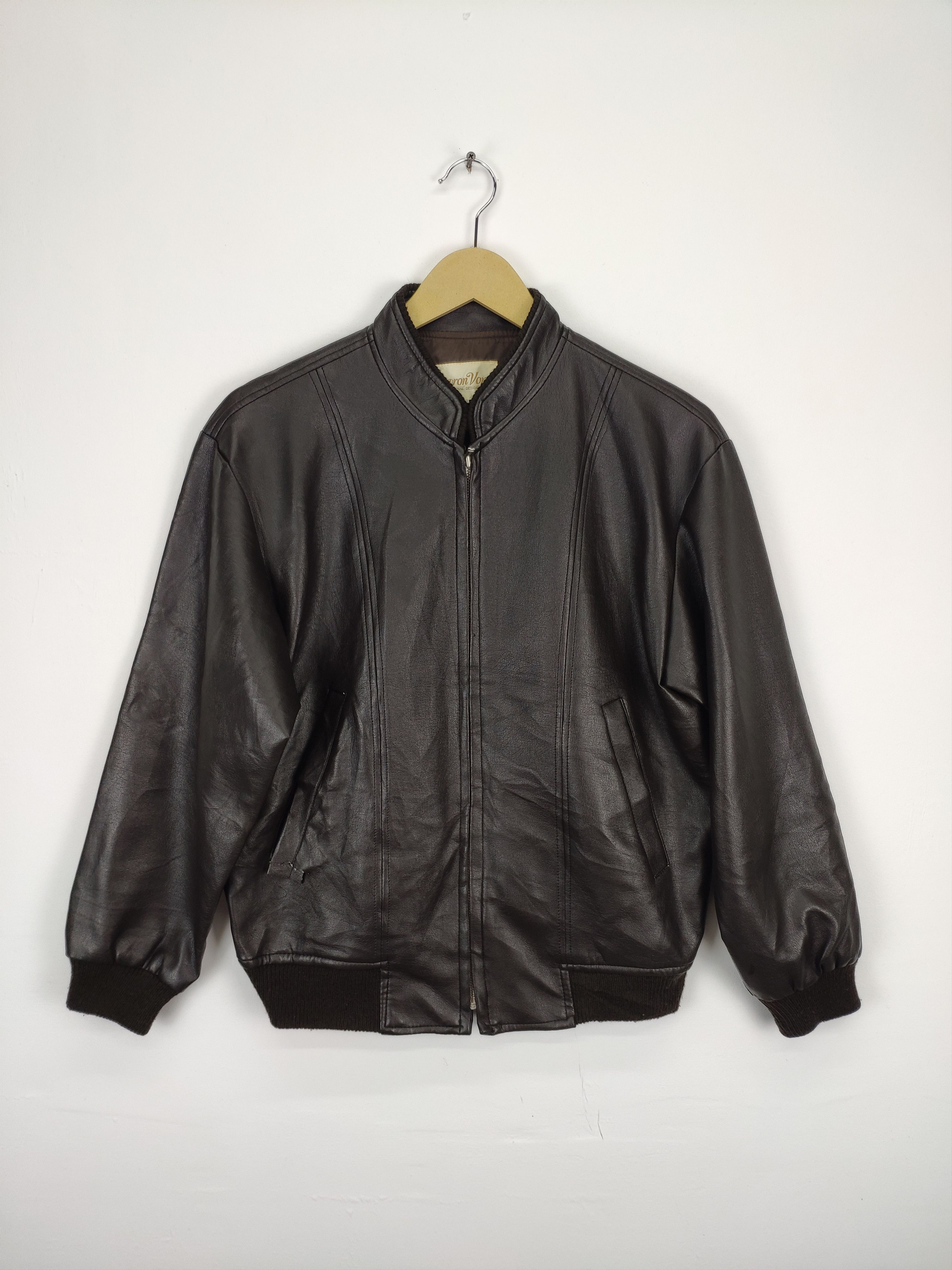 Japanese Brand × Vintage Vintage Pu Leather Jacket Issey Miyake Style Size US M / EU 48-50 / 2 - 1 Thumbnail