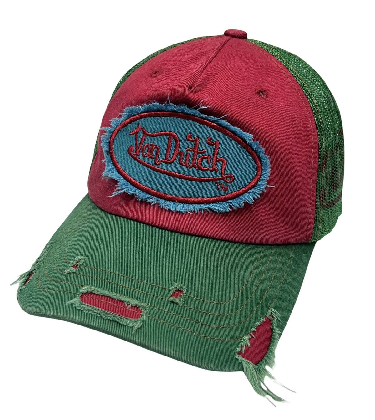 Von Dutch STEALS🔥VON DUTCH Distressed Trucker Hat Size ONE SIZE - 3 Thumbnail