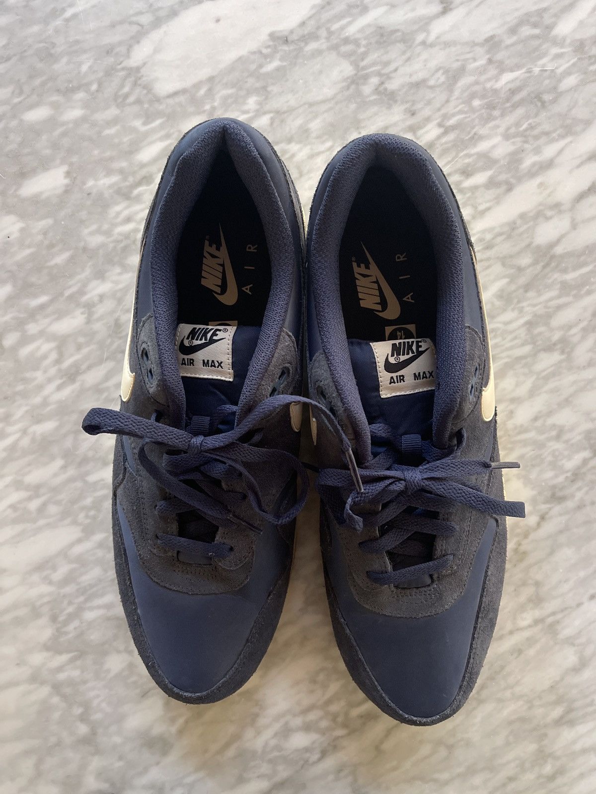 Nike Air Max 1 Essential Midnight Navy | Sail-Black-Black Size US 14 / EU 47 - 7 Thumbnail