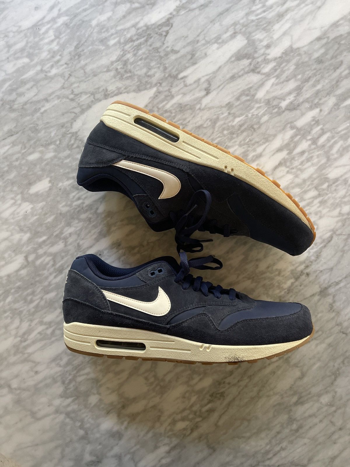 Nike Air Max 1 Essential Midnight Navy | Sail-Black-Black Size US 14 / EU 47 - 2 Thumbnail