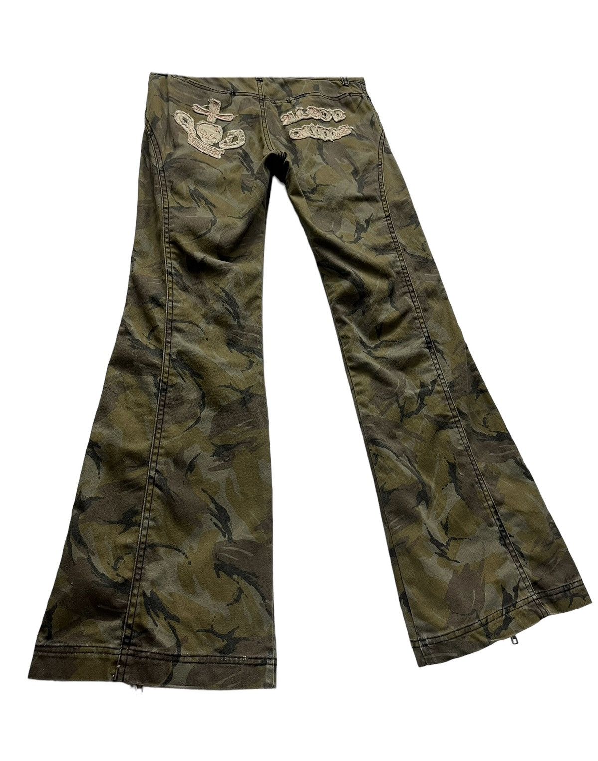 Seditionaries SICKFLARE🔥ALGONQUINS Abstract Brown Punk Multizipper Insane Size US 29 - 6 Thumbnail