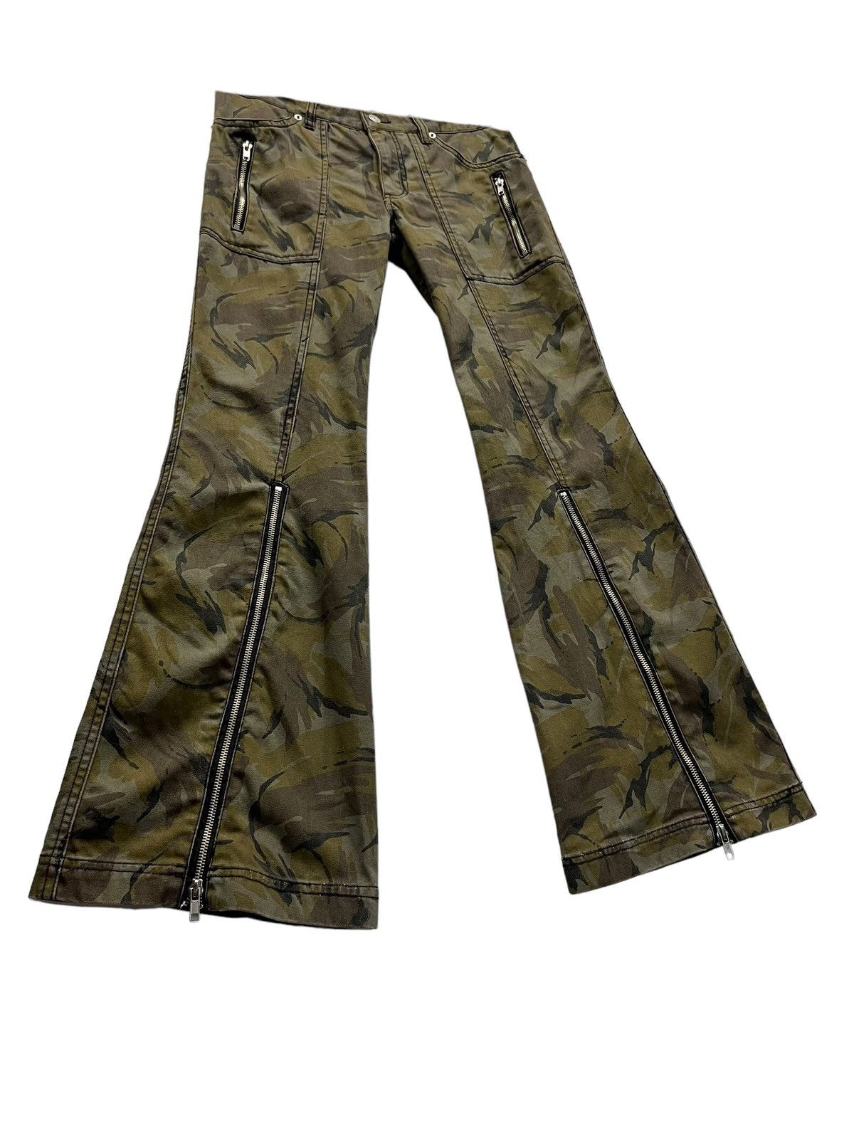 Seditionaries SICKFLARE🔥ALGONQUINS Abstract Brown Punk Multizipper Insane Size US 29 - 2 Thumbnail