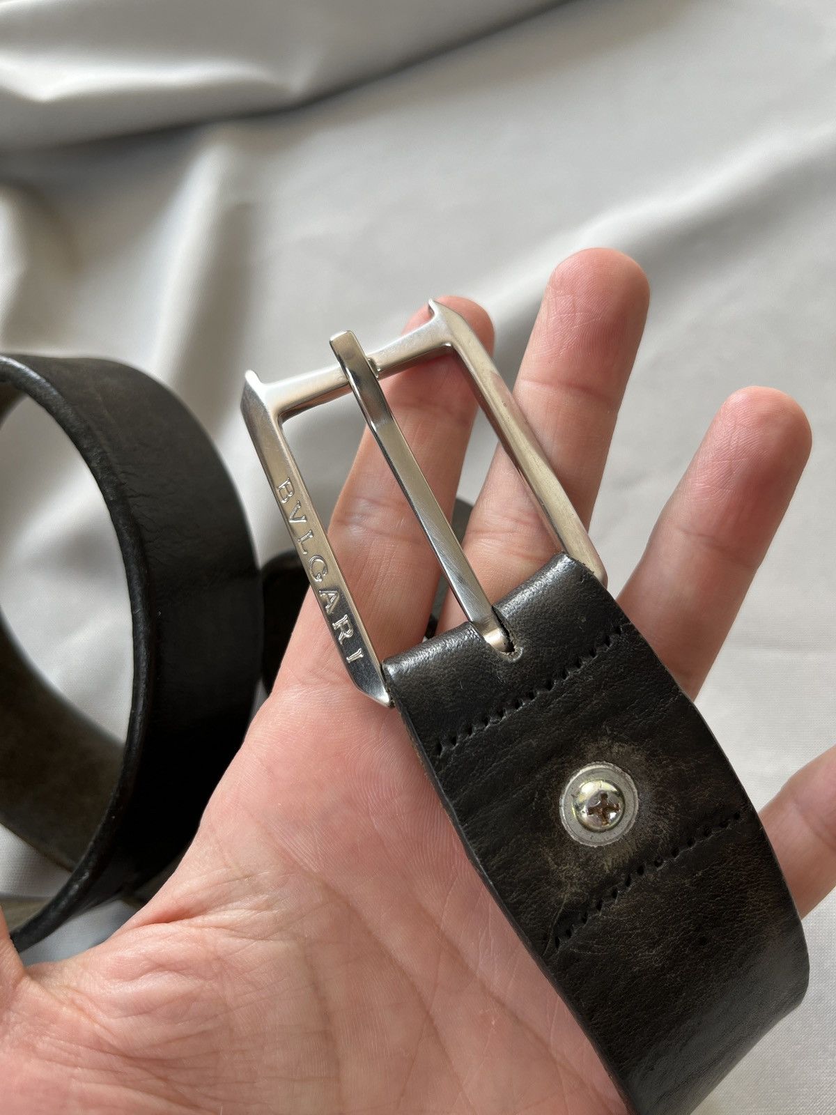 Bvlgari BVLGARI Leather Belt Size ONE SIZE - 8 Thumbnail