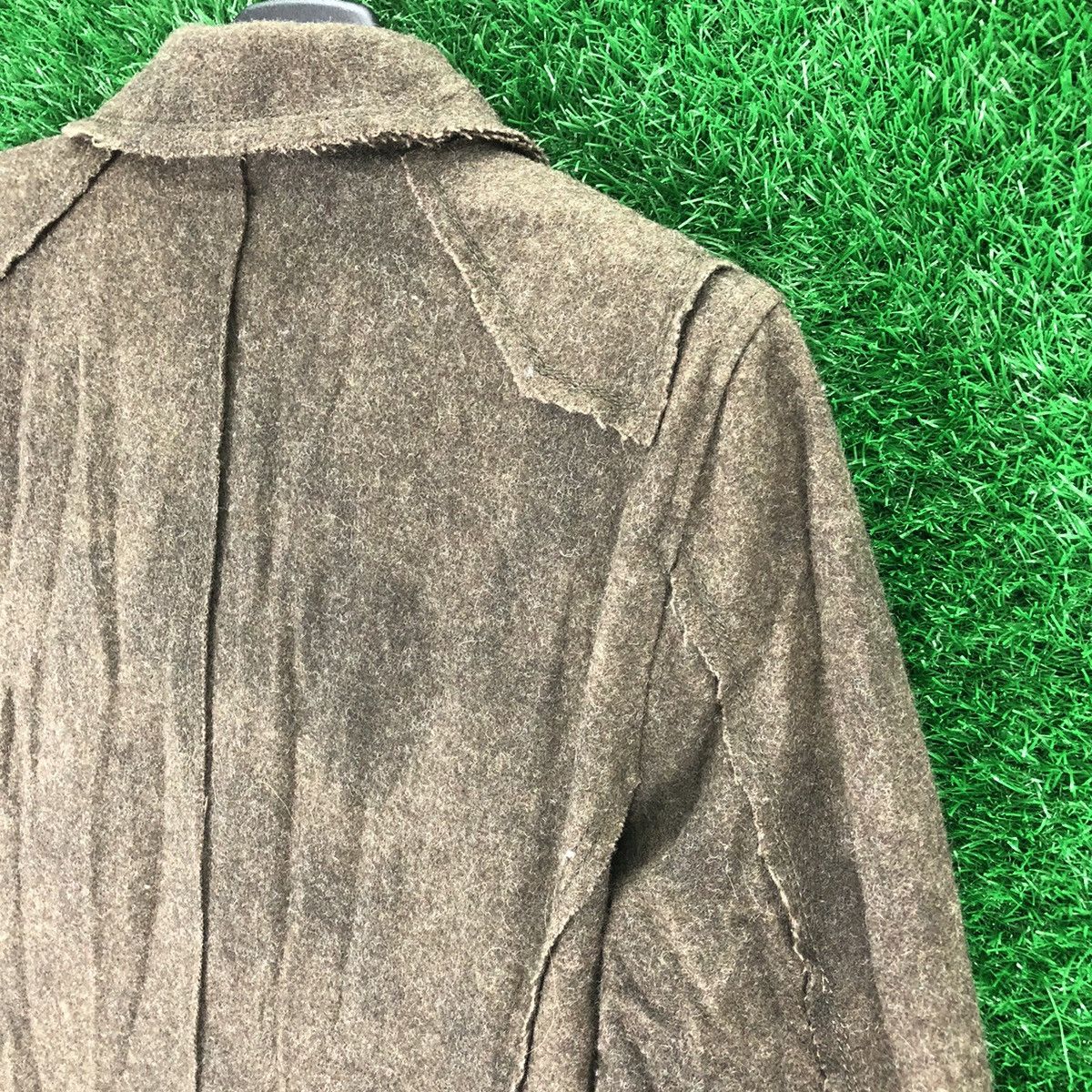 ABAHOUSE Vintage 90's Wool Thrashed Design Jacket Punk by Abahouse Size US S / EU 44-46 / 1 - 5 Thumbnail