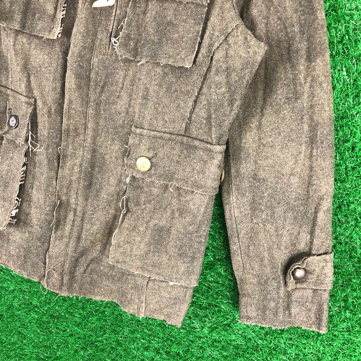 ABAHOUSE Vintage 90's Wool Thrashed Design Jacket Punk by Abahouse Size US S / EU 44-46 / 1 - 3 Thumbnail