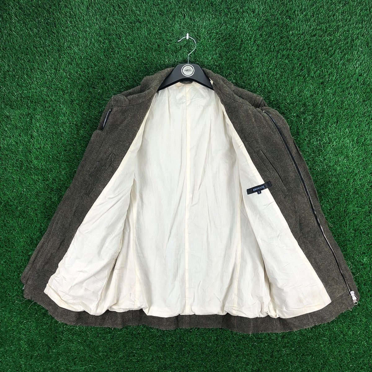ABAHOUSE Vintage 90's Wool Thrashed Design Jacket Punk by Abahouse Size US S / EU 44-46 / 1 - 7 Thumbnail