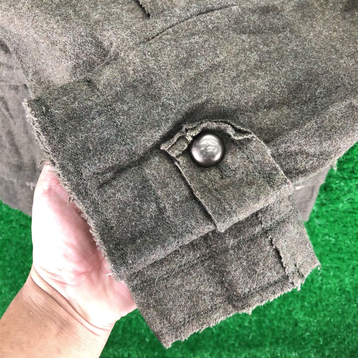ABAHOUSE Vintage 90's Wool Thrashed Design Jacket Punk by Abahouse Size US S / EU 44-46 / 1 - 13 Thumbnail