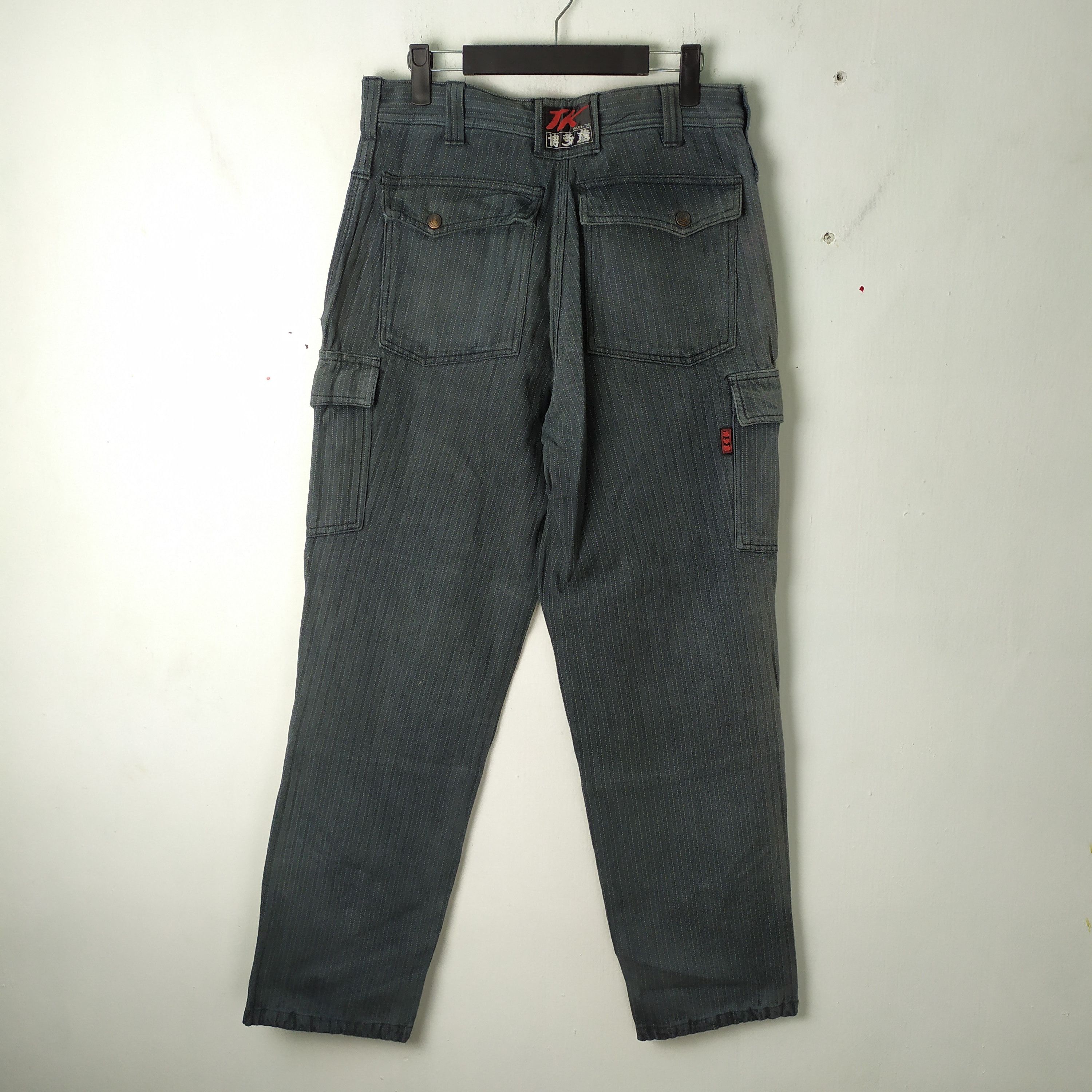 Japanese Brand HAKATA TOBI FADED CARGO PANTS Size US 30 / EU 46 - 7 Thumbnail