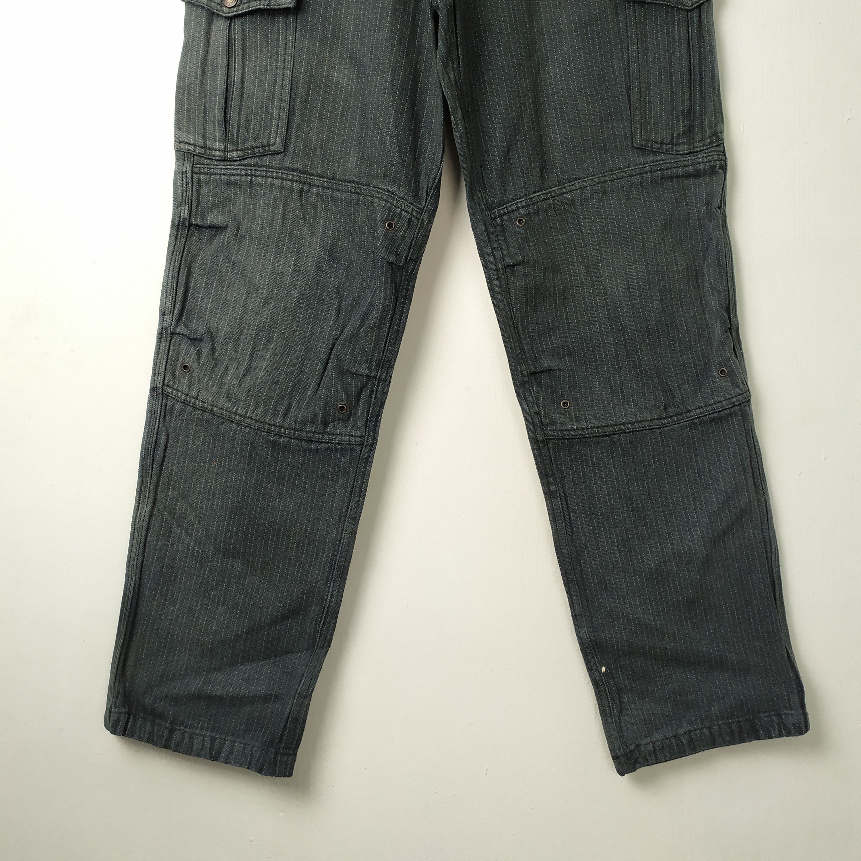 Japanese Brand HAKATA TOBI FADED CARGO PANTS Size US 30 / EU 46 - 3 Thumbnail