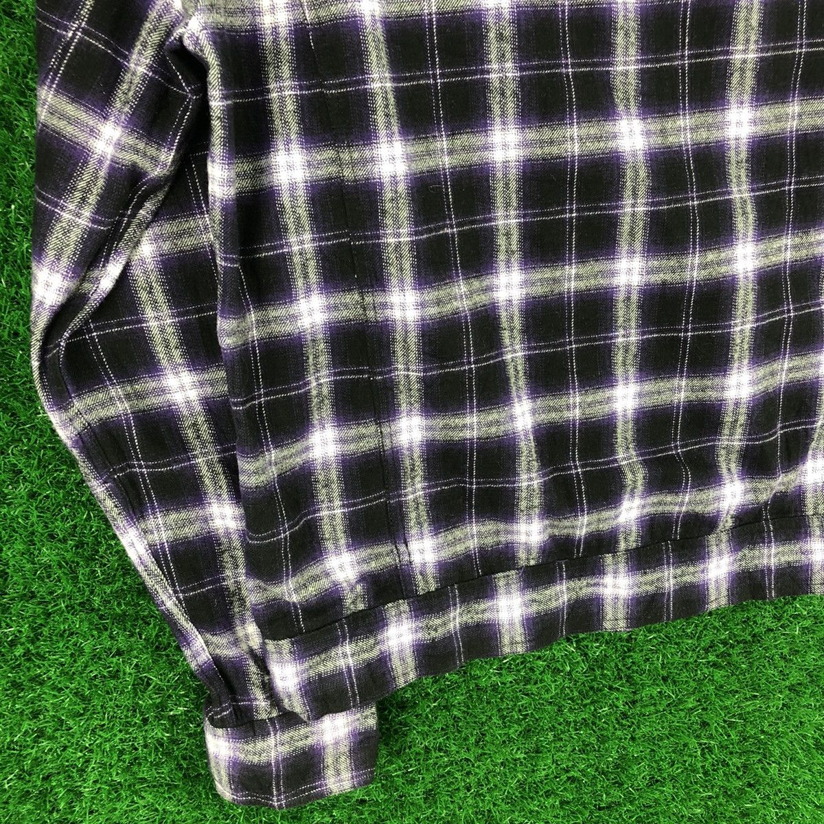 Japanese Brand Vintage 90's Shadow Plaid Zipper Jacket Checkered Size US M / EU 48-50 / 2 - 6 Thumbnail