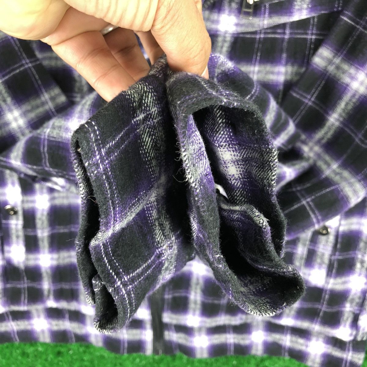Japanese Brand Vintage 90's Shadow Plaid Zipper Jacket Checkered Size US M / EU 48-50 / 2 - 8 Thumbnail