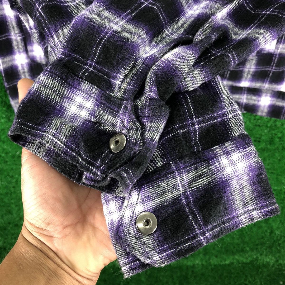 Japanese Brand Vintage 90's Shadow Plaid Zipper Jacket Checkered Size US M / EU 48-50 / 2 - 9 Thumbnail