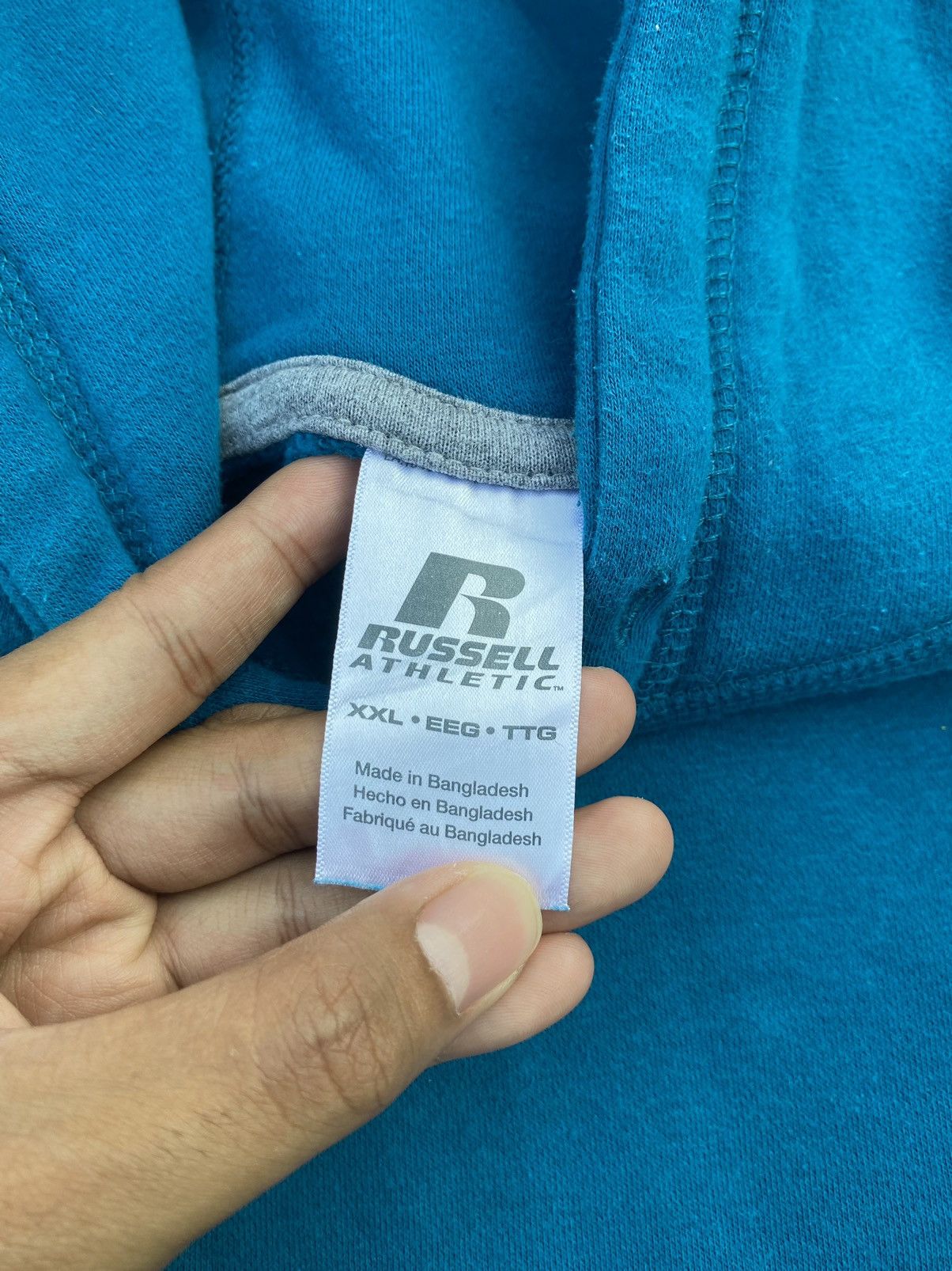 Russell Athletic Vintage Russell Athletic Hoodie (Blue Green) Size US XL / EU 56 / 4 - 6 Thumbnail