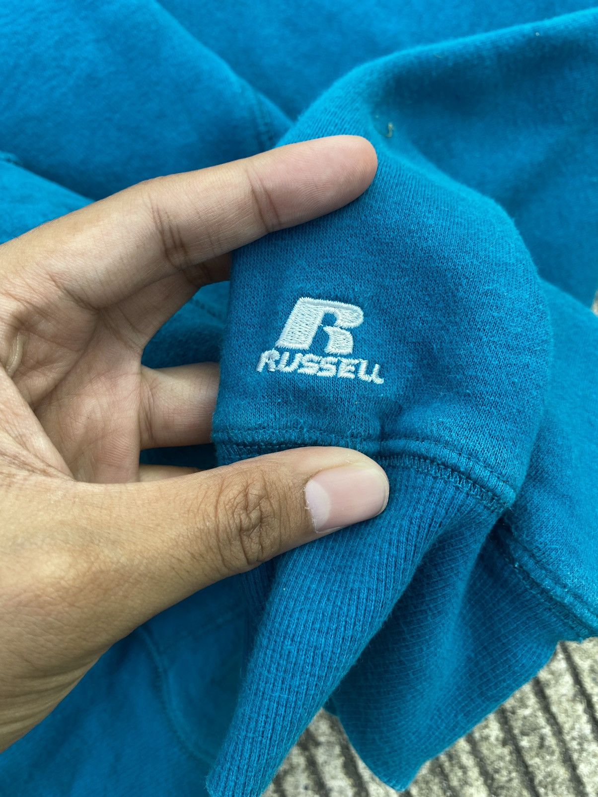 Russell Athletic Vintage Russell Athletic Hoodie (Blue Green) Size US XL / EU 56 / 4 - 7 Thumbnail