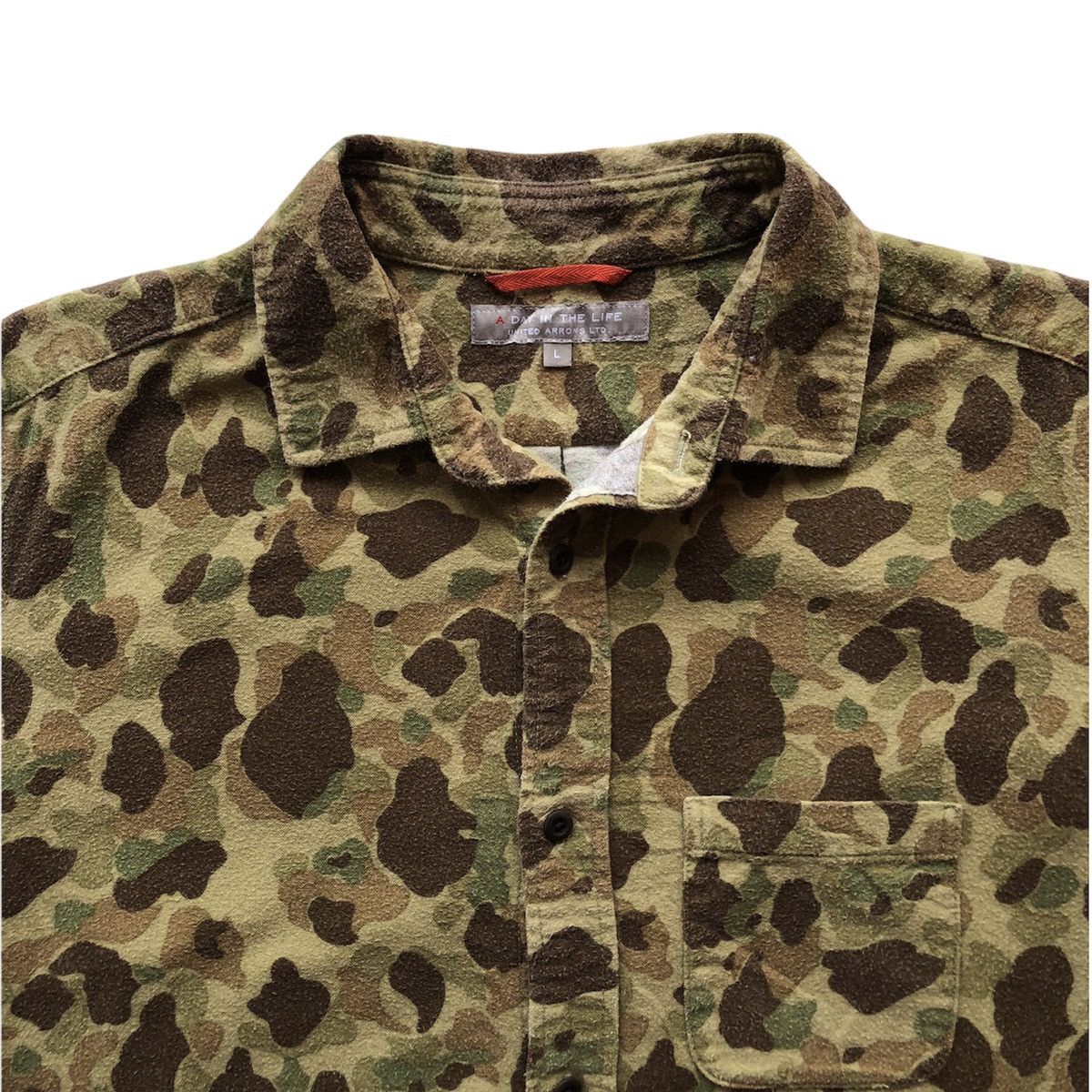 United Arrows Vintage Frogskin Camouflage Shirts by United Arrow Size US M / EU 48-50 / 2 - 2 Thumbnail