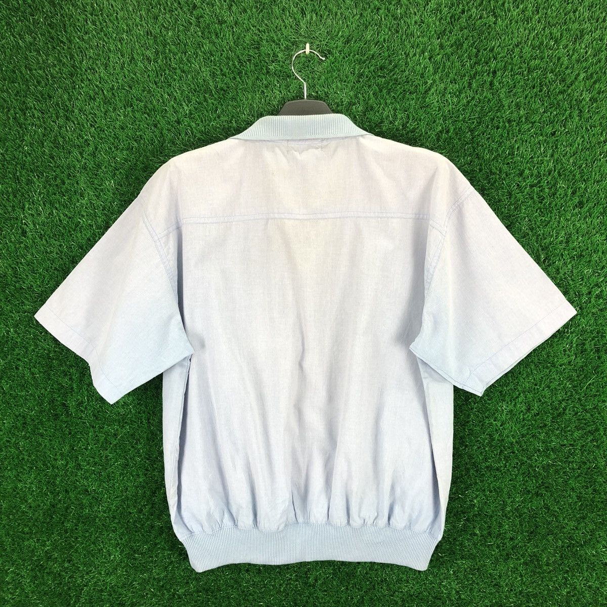 Japanese Brand Vintage 80's Polo Shirt Faded Blue by Ancieal Solory Size US M / EU 48-50 / 2 - 4 Thumbnail