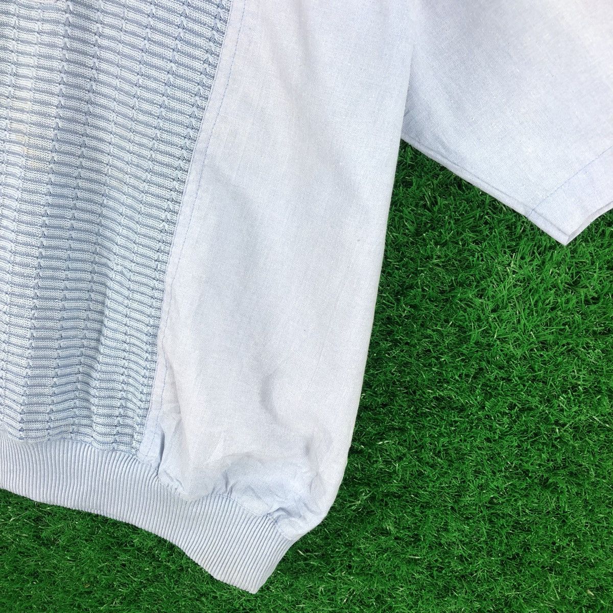 Japanese Brand Vintage 80's Polo Shirt Faded Blue by Ancieal Solory Size US M / EU 48-50 / 2 - 3 Thumbnail