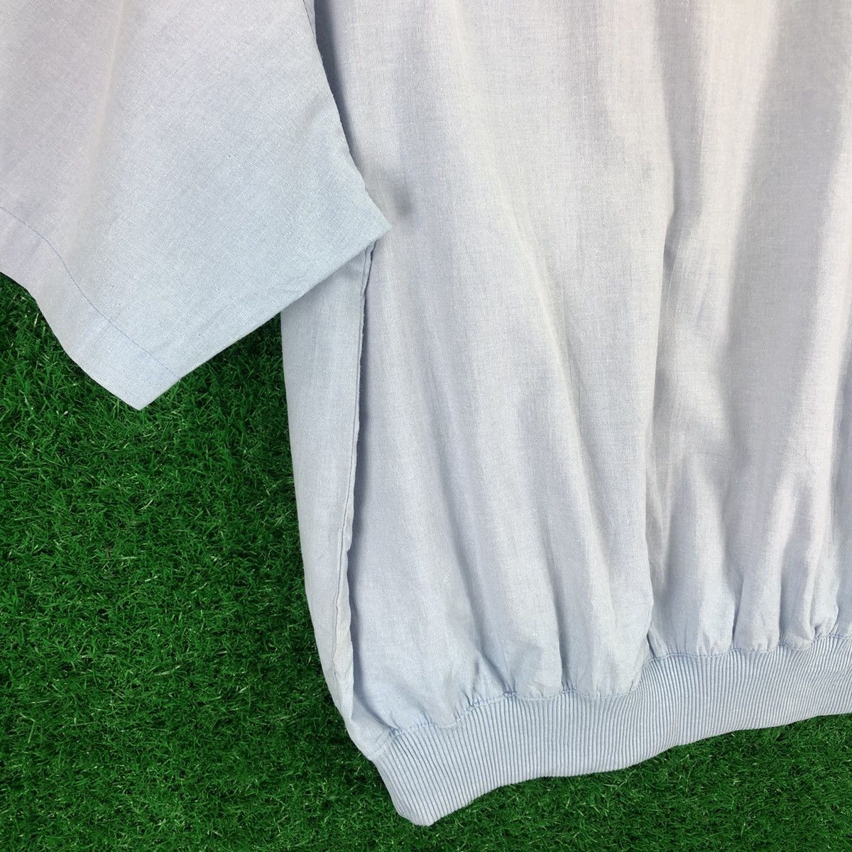 Japanese Brand Vintage 80's Polo Shirt Faded Blue by Ancieal Solory Size US M / EU 48-50 / 2 - 6 Thumbnail