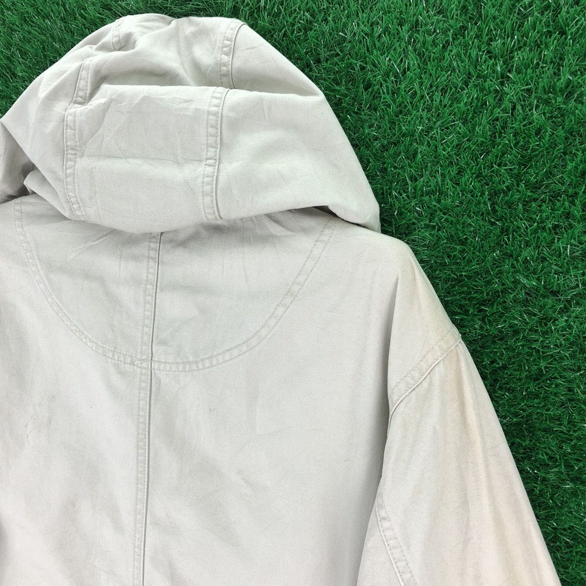 Uniqlo Vintage 90's Uniqlo Windbreaker Zipper Hoodie Twill Cotton Size US M / EU 48-50 / 2 - 5 Thumbnail