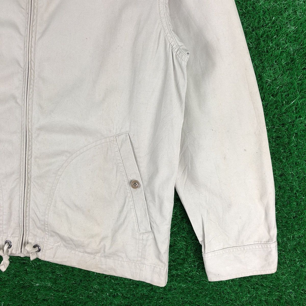 Uniqlo Vintage 90's Uniqlo Windbreaker Zipper Hoodie Twill Cotton Size US M / EU 48-50 / 2 - 3 Thumbnail