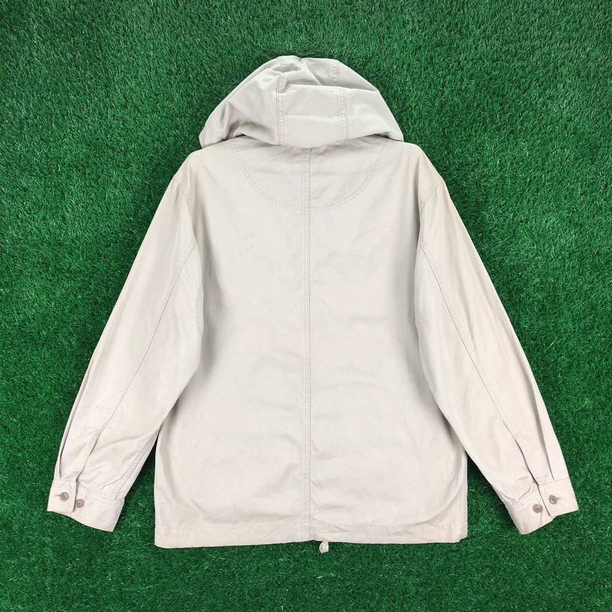 Uniqlo Vintage 90's Uniqlo Windbreaker Zipper Hoodie Twill Cotton Size US M / EU 48-50 / 2 - 4 Thumbnail