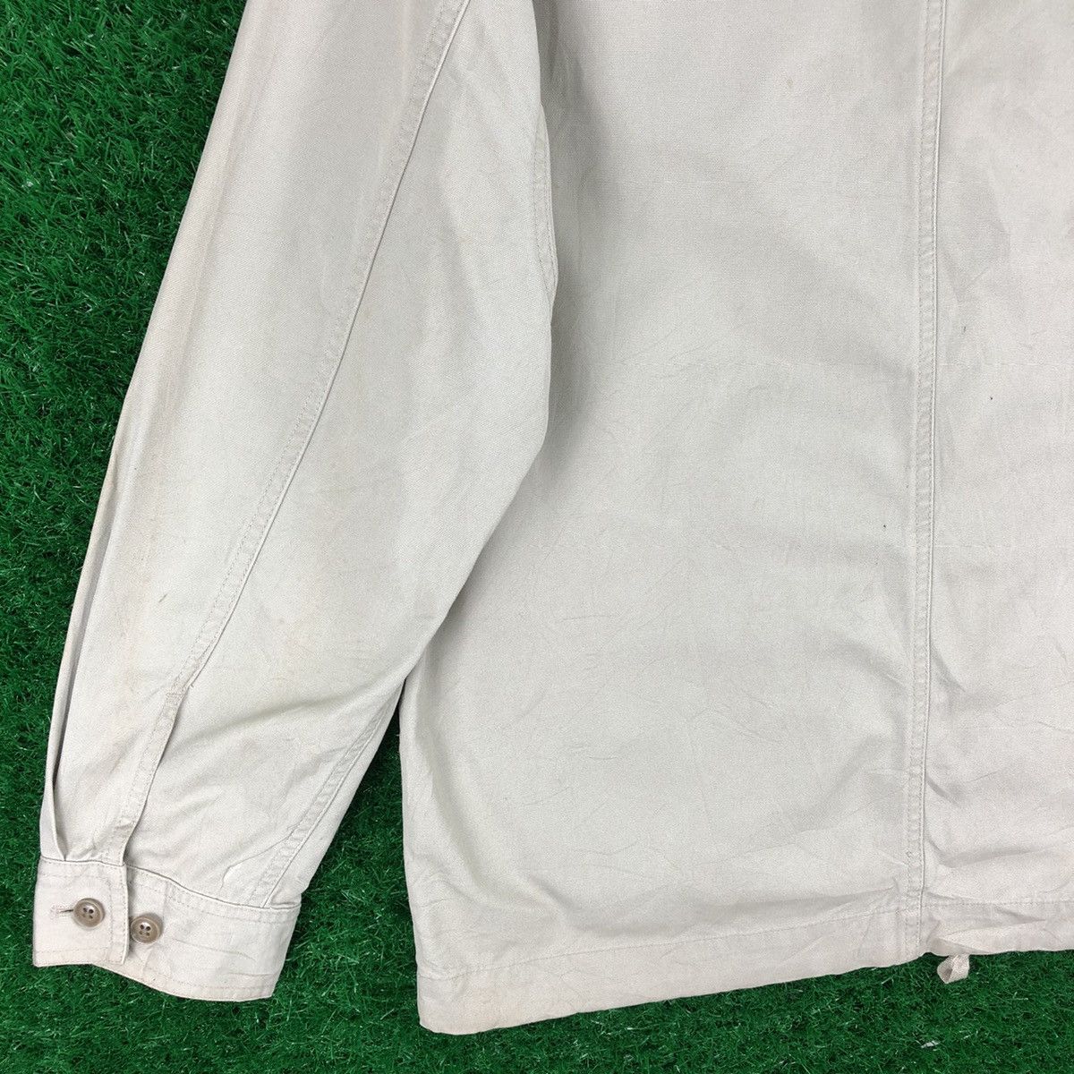 Uniqlo Vintage 90's Uniqlo Windbreaker Zipper Hoodie Twill Cotton Size US M / EU 48-50 / 2 - 6 Thumbnail