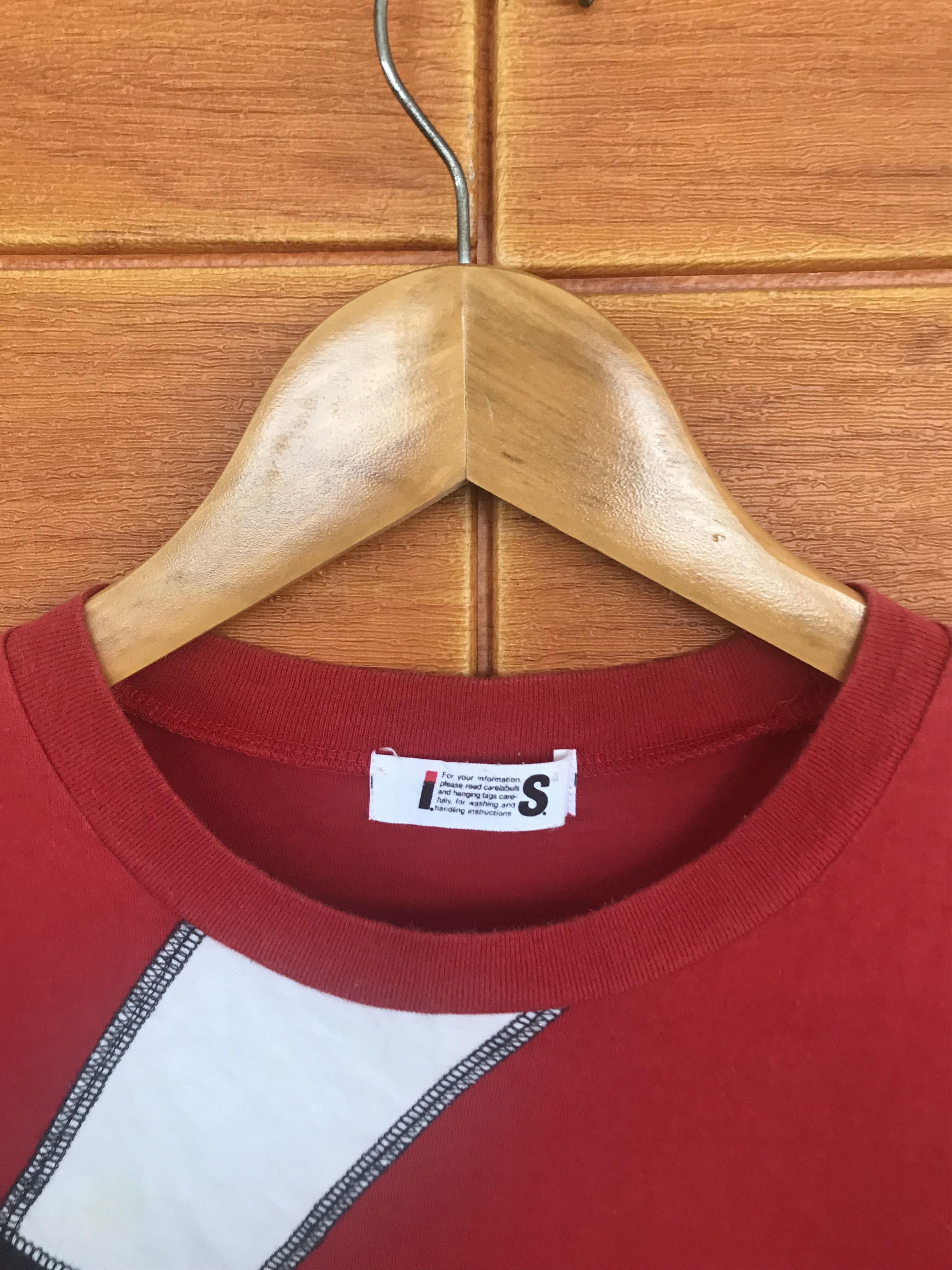 Issey Miyake Issey Miyake Tsumori Chisato IS Big Logo Patchwork T-Shirt Size US M / EU 48-50 / 2 - 5 Thumbnail