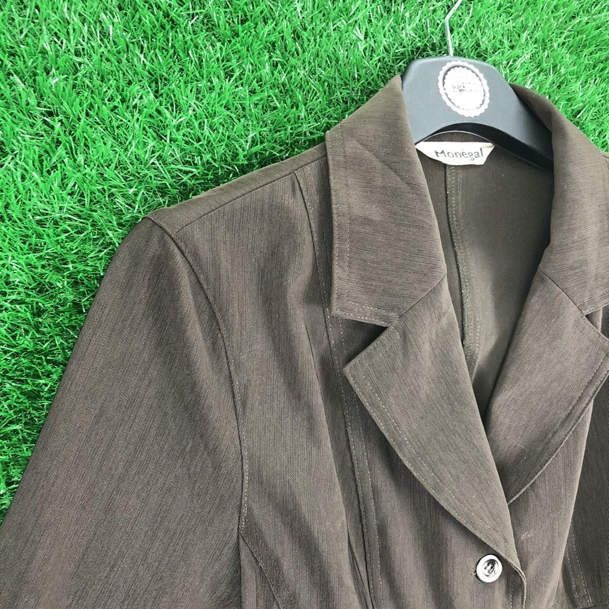 Japanese Brand Vintage 80's Monegal Women Jacket Transparent Fabric Size XS / US 0-2 / IT 36-38 - 2 Thumbnail