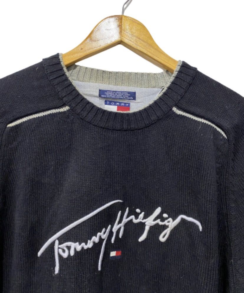 Tommy Hilfiger × Vintage 💥delete today💥signature tommy Hilfiger sweater kintwear Size US L / EU 52-54 / 3 - 6 Thumbnail
