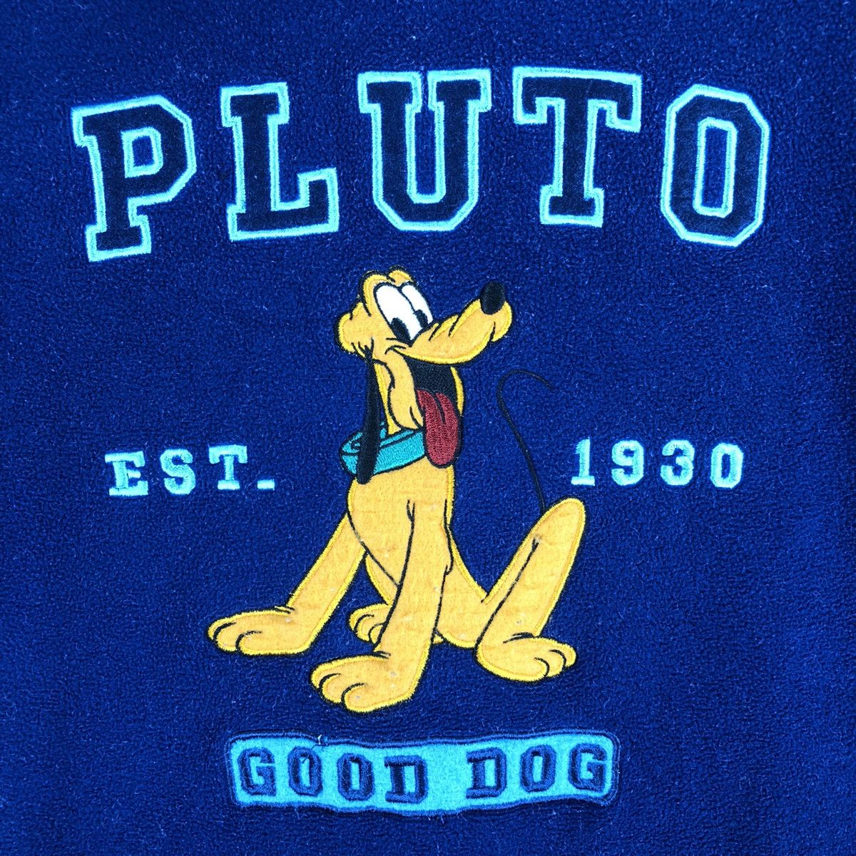Disney Disney Pluto Embroidered Fleece Sweater Hoodie Size US M / EU 48-50 / 2 - 7 Thumbnail