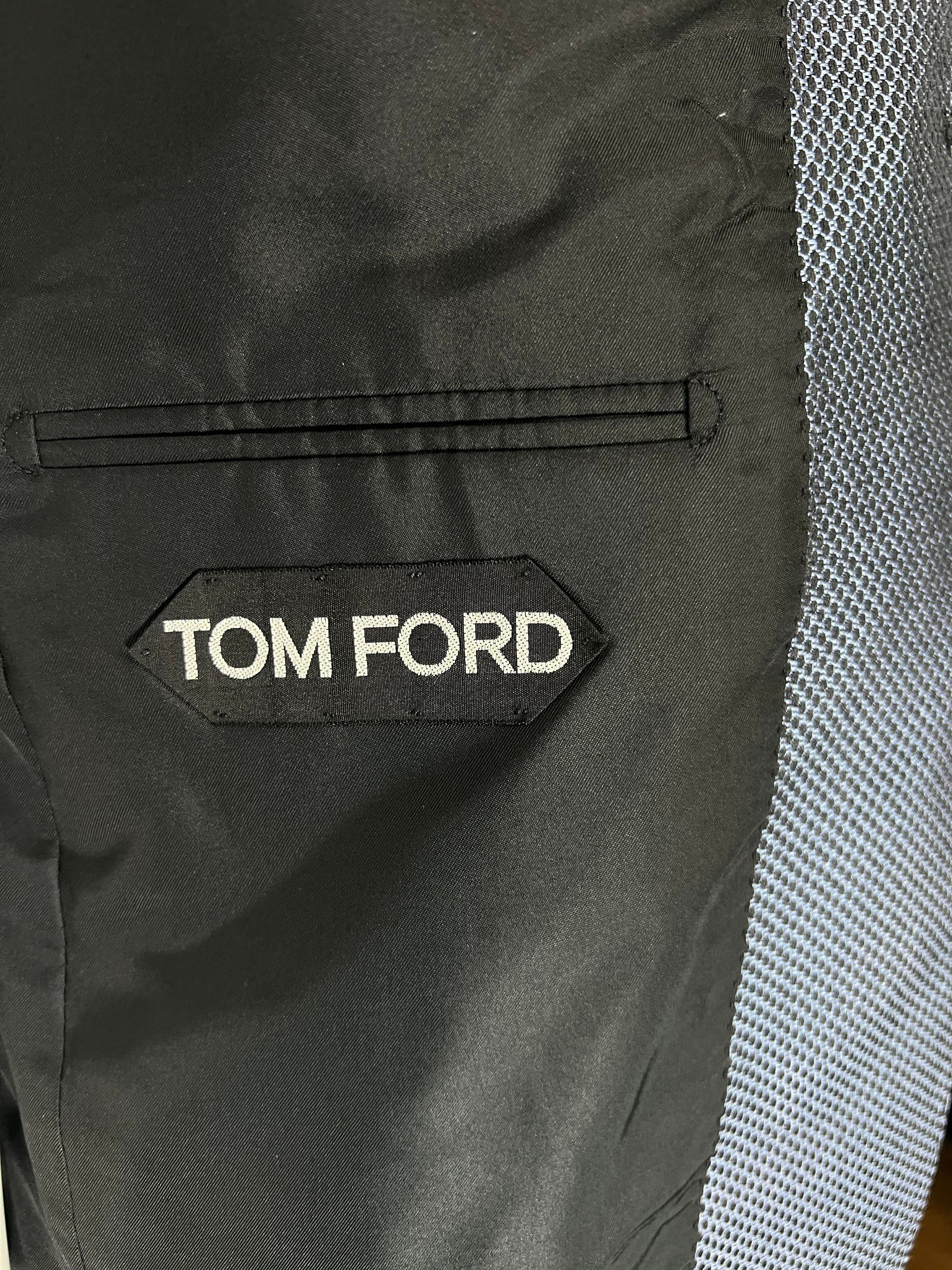 Tom Ford Tom Ford - Silk Honeycomb Textured Tuxedo/Dinner Jacket Size 48R - 6 Thumbnail