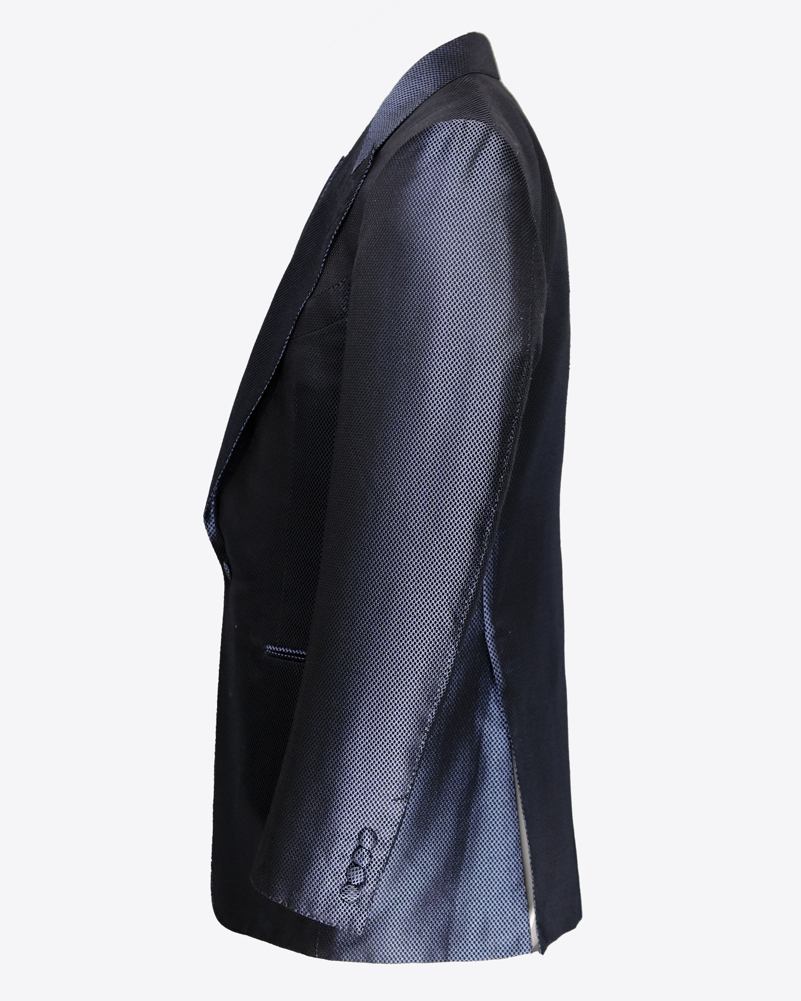 Tom Ford Tom Ford - Silk Honeycomb Textured Tuxedo/Dinner Jacket Size 48R - 3 Thumbnail
