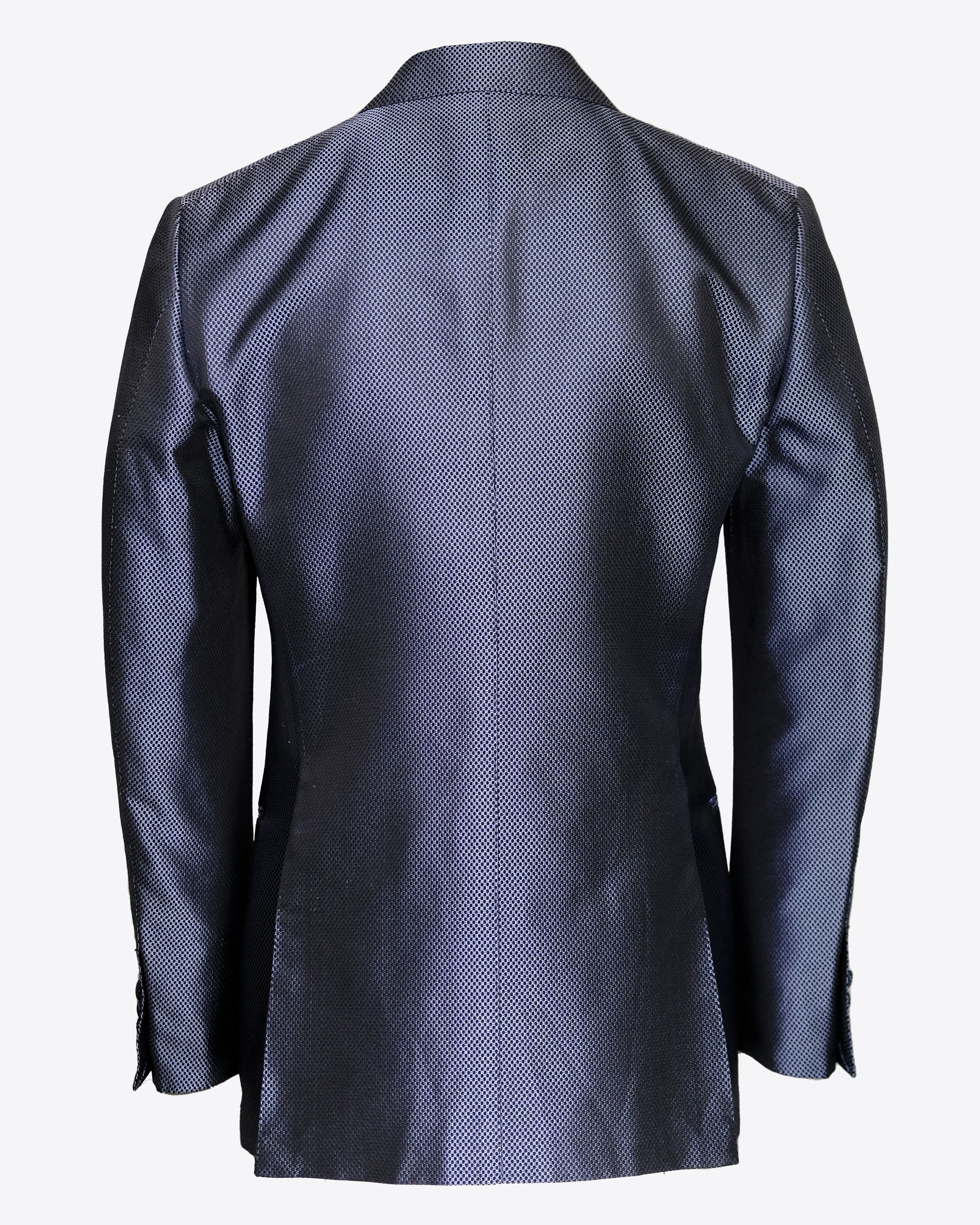 Tom Ford Tom Ford - Silk Honeycomb Textured Tuxedo/Dinner Jacket Size 48R - 2 Thumbnail