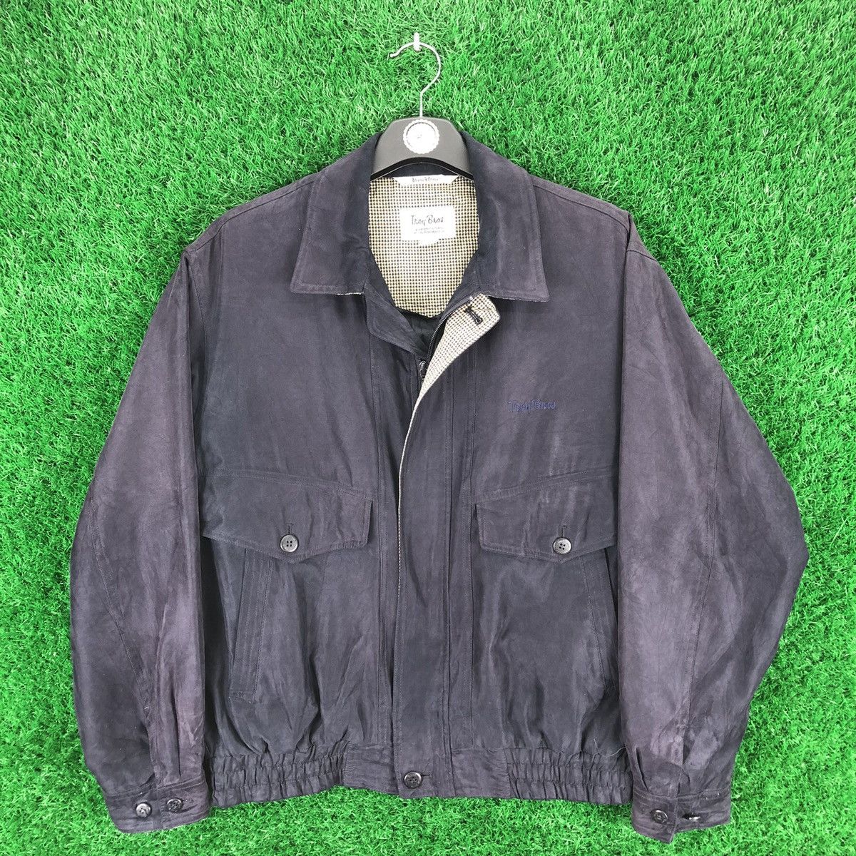 Japanese Brand Vintage 80's Jacket Zip up by Troy Bros Size US L / EU 52-54 / 3 - 1 Thumbnail