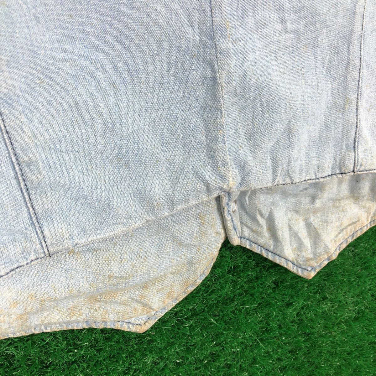 Cowboy Equipment Vintage 90's Vest Denim Leather Western Style By Rivergold Size US M / EU 48-50 / 2 - 13 Thumbnail