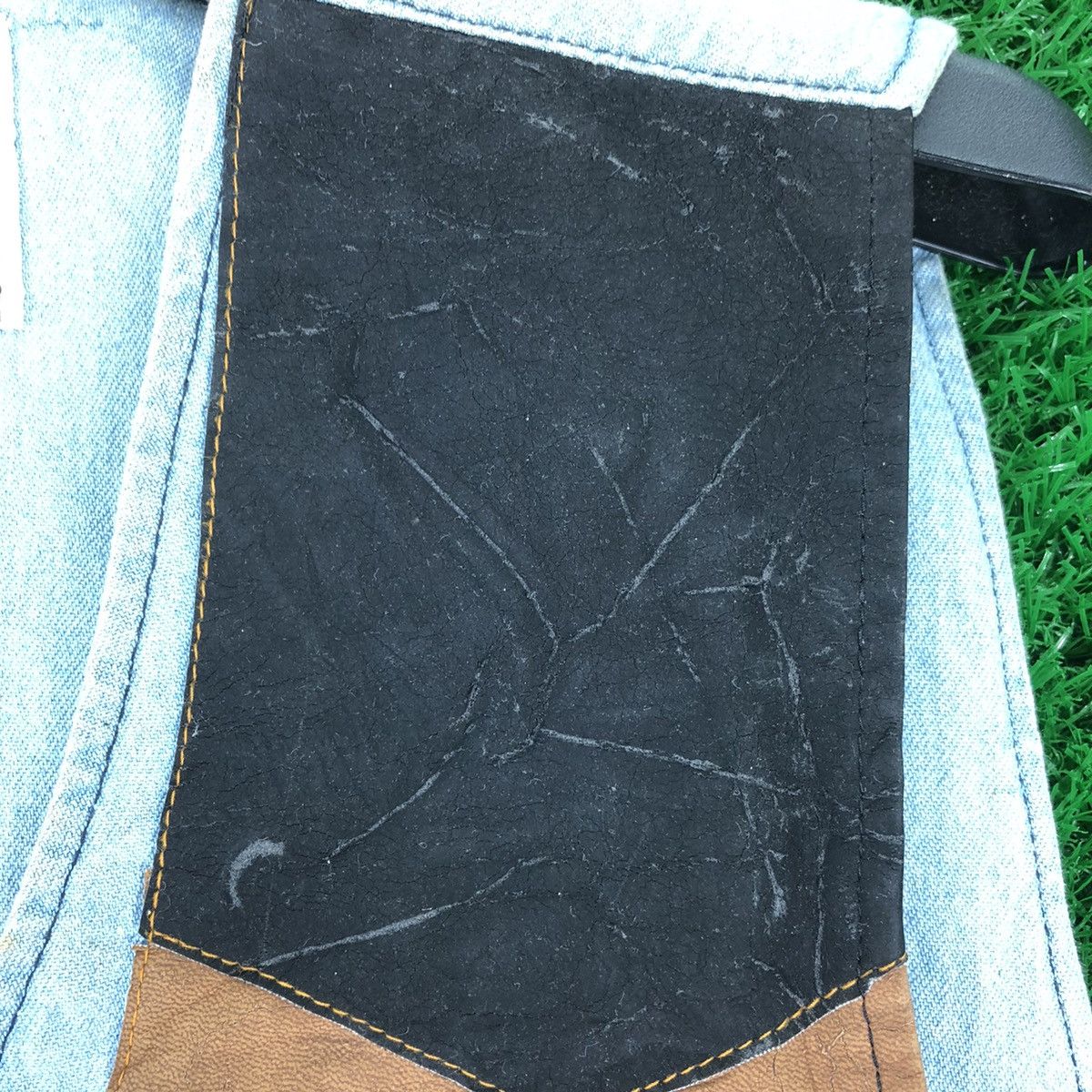 Cowboy Equipment Vintage 90's Vest Denim Leather Western Style By Rivergold Size US M / EU 48-50 / 2 - 7 Thumbnail